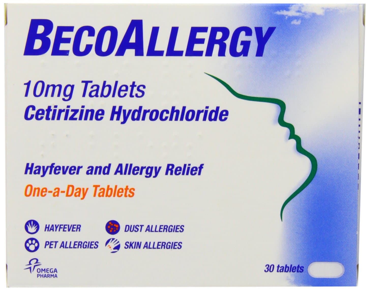 Beconase BecoAllergy Tablets - 10 mg, Pack of 30 Tablets