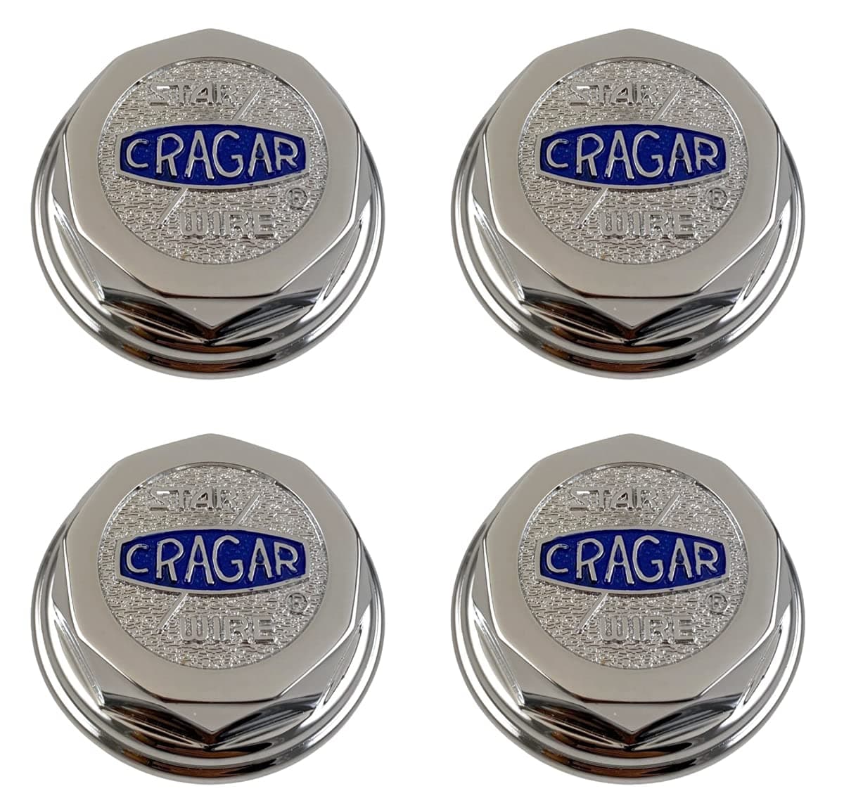 CRAGAR Star Wire Wheel Center Cap Set of 4