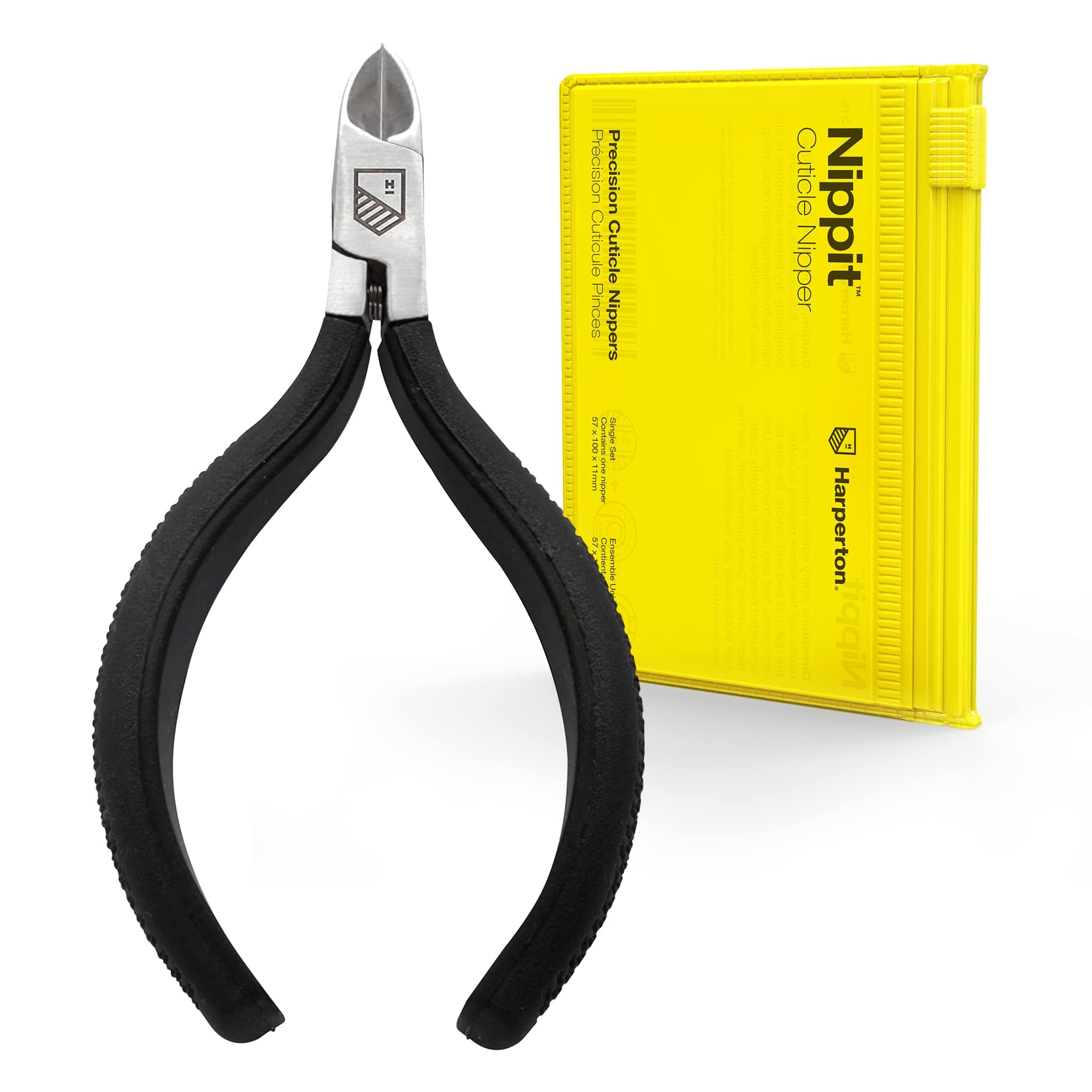 Harperton Nail Cuticle Remover – Nippit, Professional, Stainless-Steel Cuticle Cutter - Full Jaw Cuticle Nipper & Trimmer - Cuticle Scissors for Nails - Pedicure and Manicure Tools