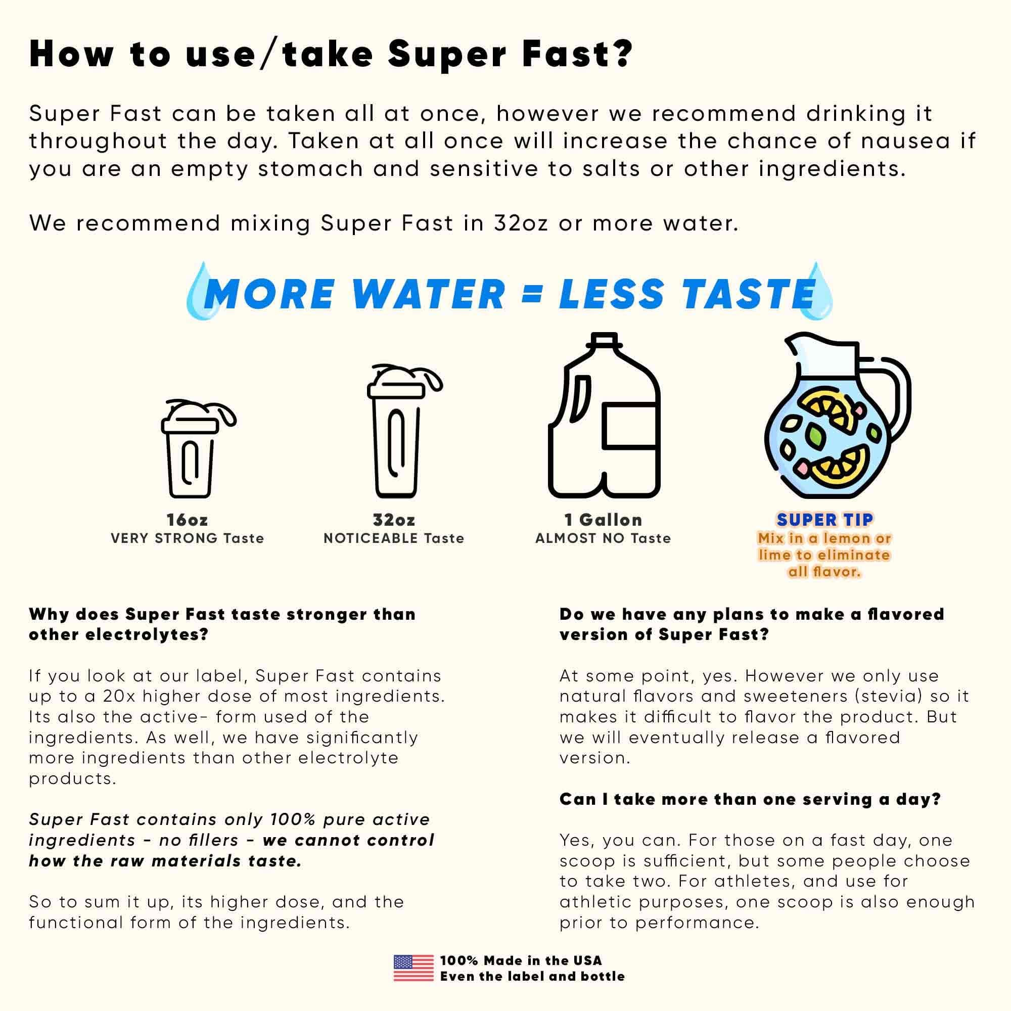 Brain Forza Super Fast Keto Electrolytes for Fasting - Premium Electrolytes, No Sugar or Flavoring w/Potassium, Sodium, Magnesium, Calcium, Iron, Pink Himalayan Salt, (30srv, Unflavored)