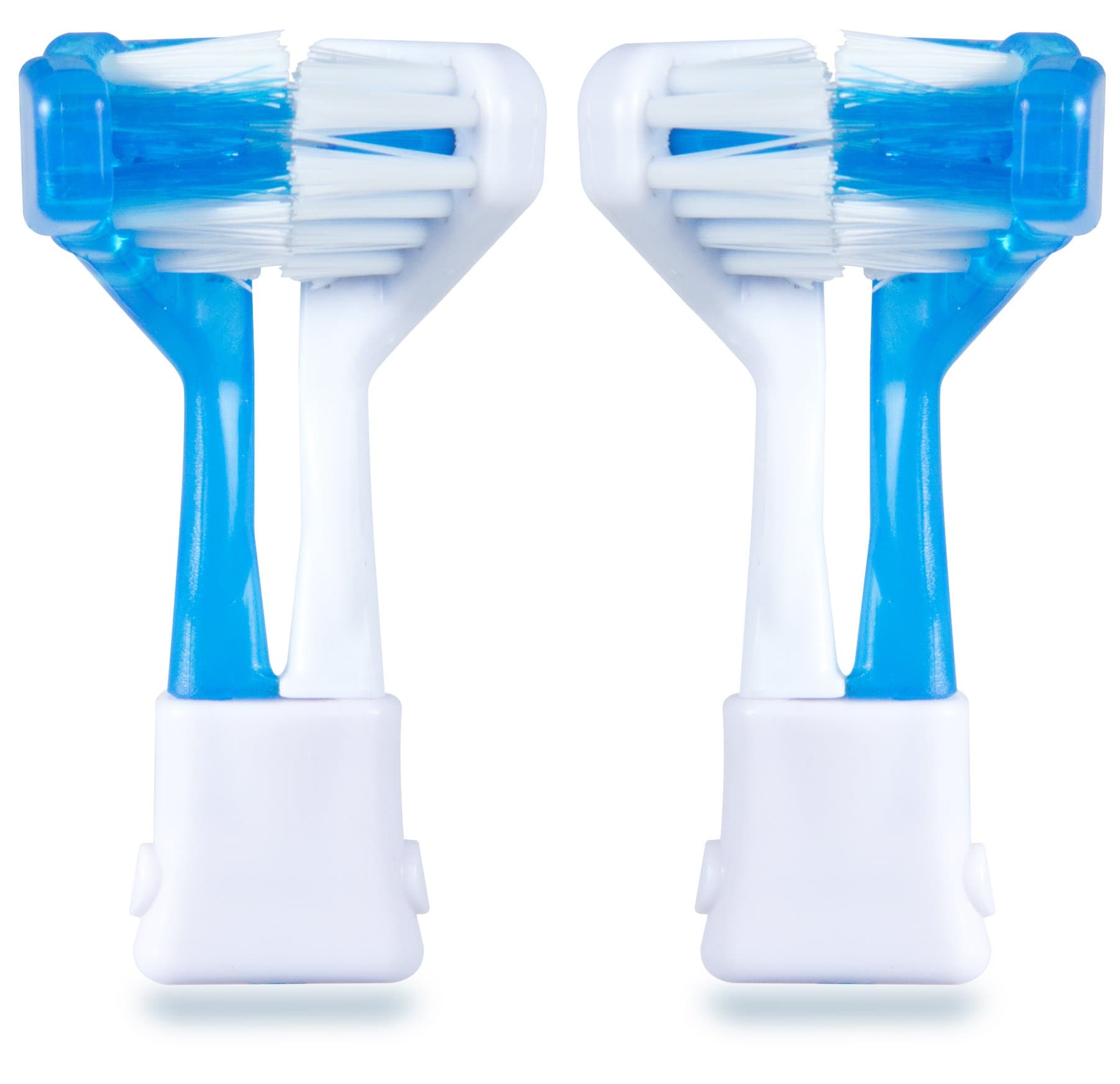 Orthodontic Soft (1 Pack) Dual Brush Replacement Heads for Electric Toothbrush - Teeth Whitening, Plaque Removal, Oral Care - Dentist Recommended