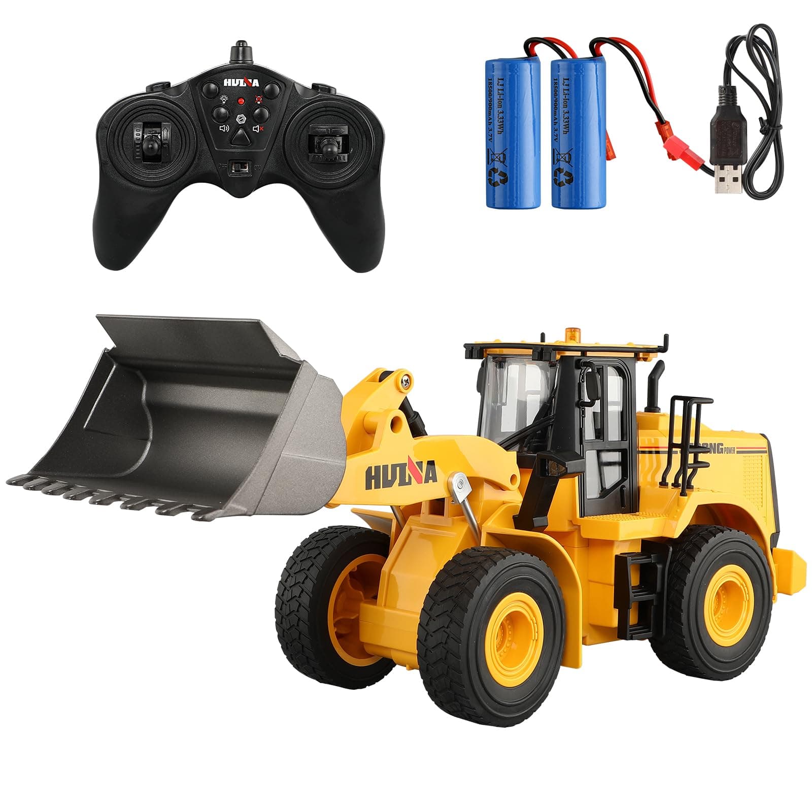 2.4GHz Remote Control Bulldozer Toy, 1/16 Fully Functional Engineering Vehicle, Remote Control Engineering Bulldozer, Birthday/Halloween