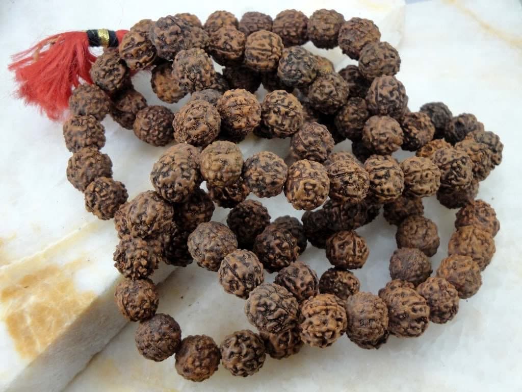 Rudraksha Jap Mala Rosary Prayer 108 Beads Necklace