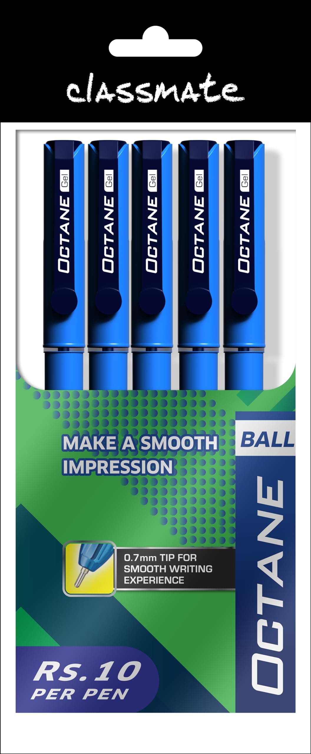 Octane Ball Pen (Blue)- Pack of 5