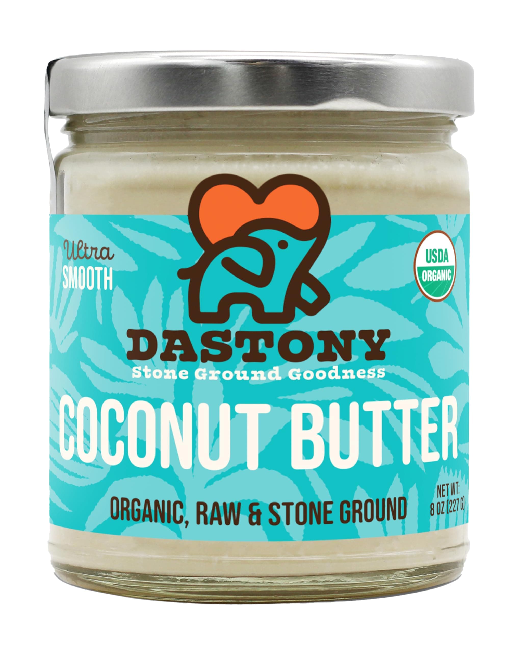 Dastony Organic Raw Coconut Butter, 8 oz | Only One Ingredient | Vegan, Paleo and Keto Friendly, Non GMO, Gluten-free - Pack of 1