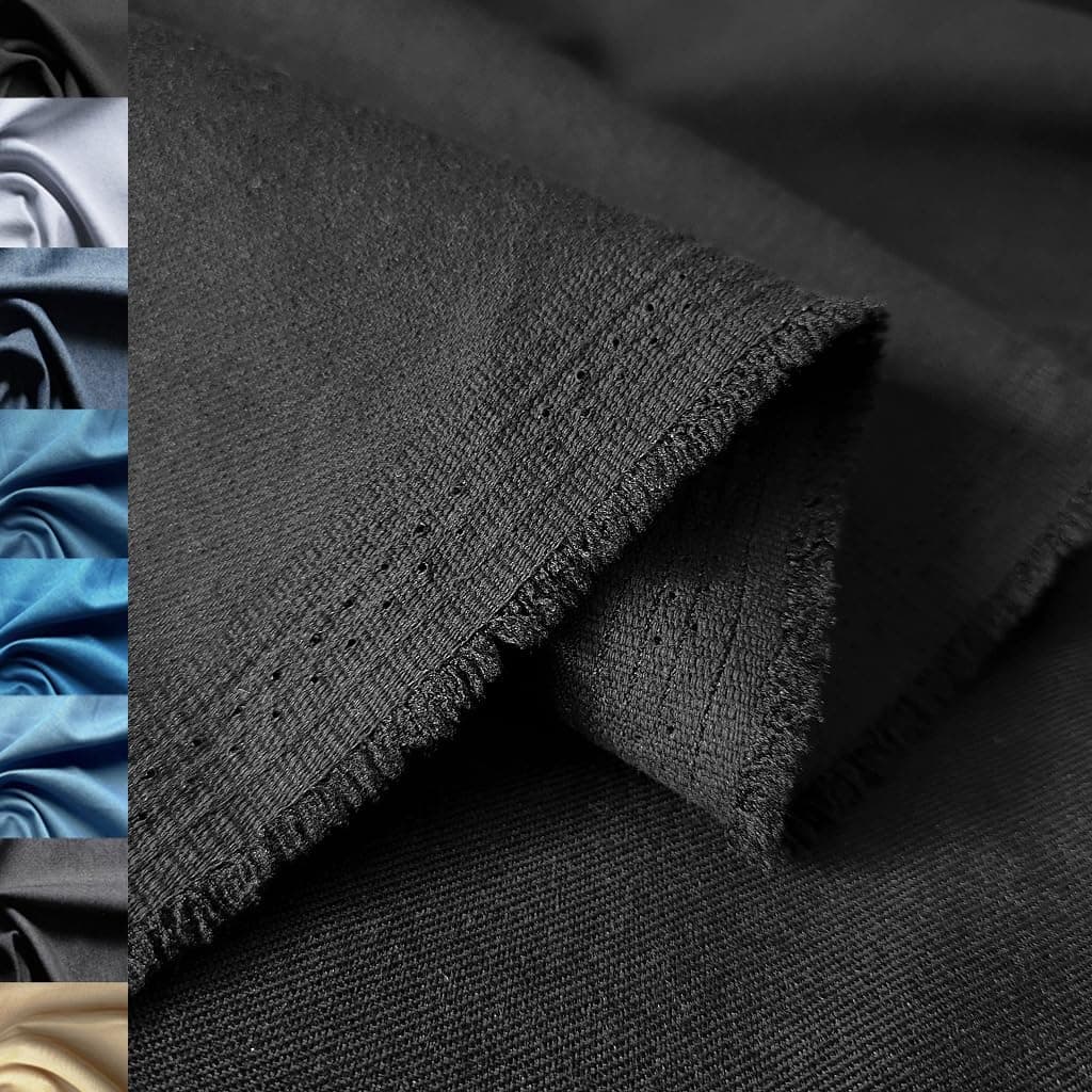 5-Yard 8 oz Black Denim Fabric for Sewing, Crafting|Stretch Denim Fabric |Denim Fabric by The Yard |Jean Material|Denim Material|Black Jean Fabric 5 Yard precut (60''x108'')