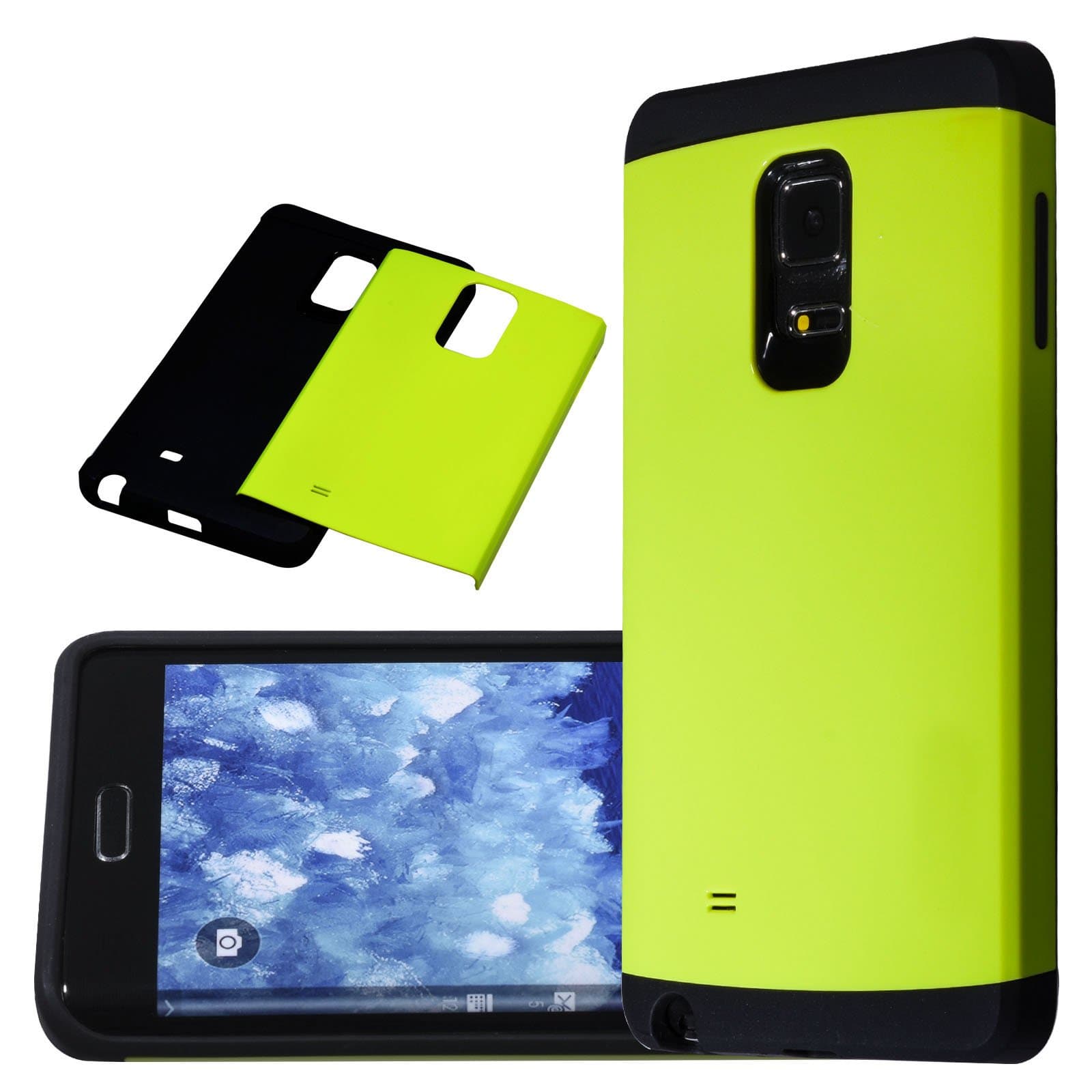 Galaxy Note Edge case,N9150 Case,Samsung Galaxy Note Edge Armor case Kmall Heavy Duty Dual layer bumper case TPU PC hybrid protective case for Samsung N915K N915L N915S Galaxy Note Edge(Green)