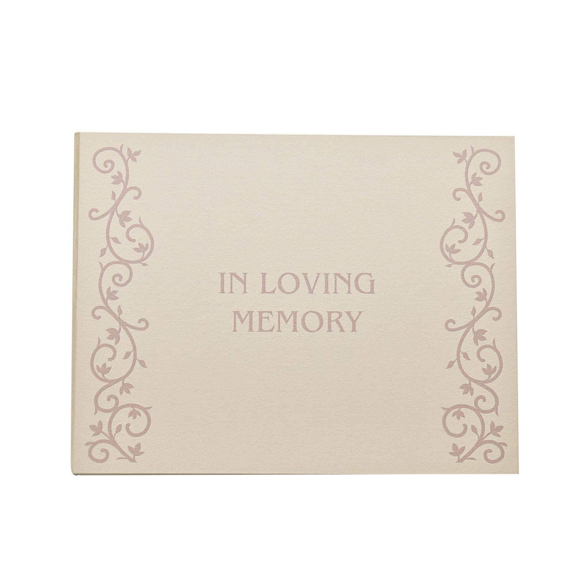 In Loving Memory Book of Condolence Guest Book FL303