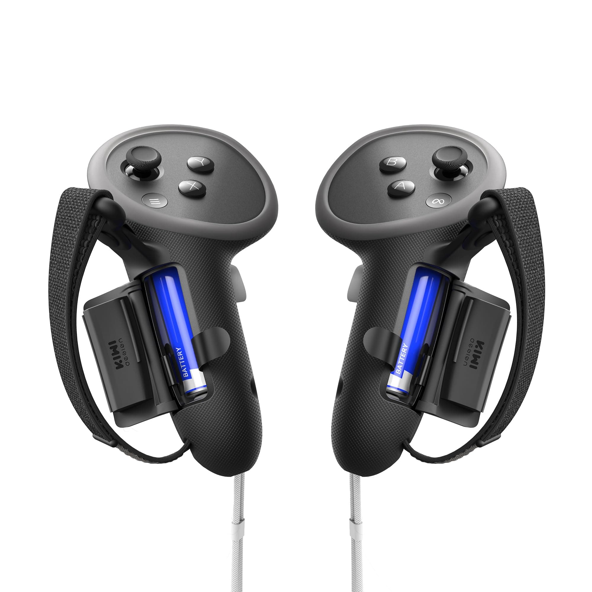 KIWI design G4 Pro Controller Grips Compatible with Meta Quest 3/3S, Made for Meta Certified