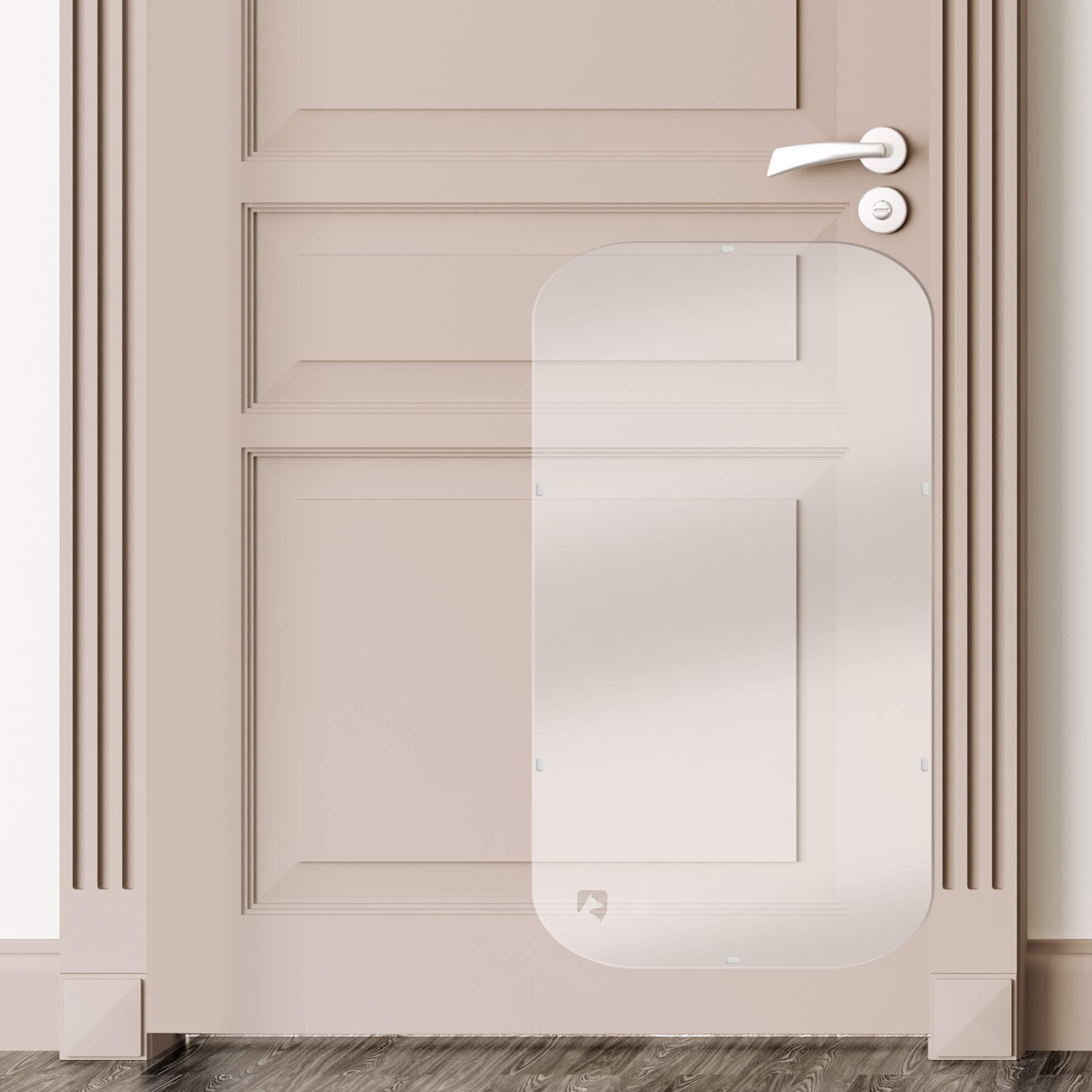 PETFECT Door Scratch Protector Premium Dog Door Guard for Interior & Exterior Use - Clear (35.5x15.5)