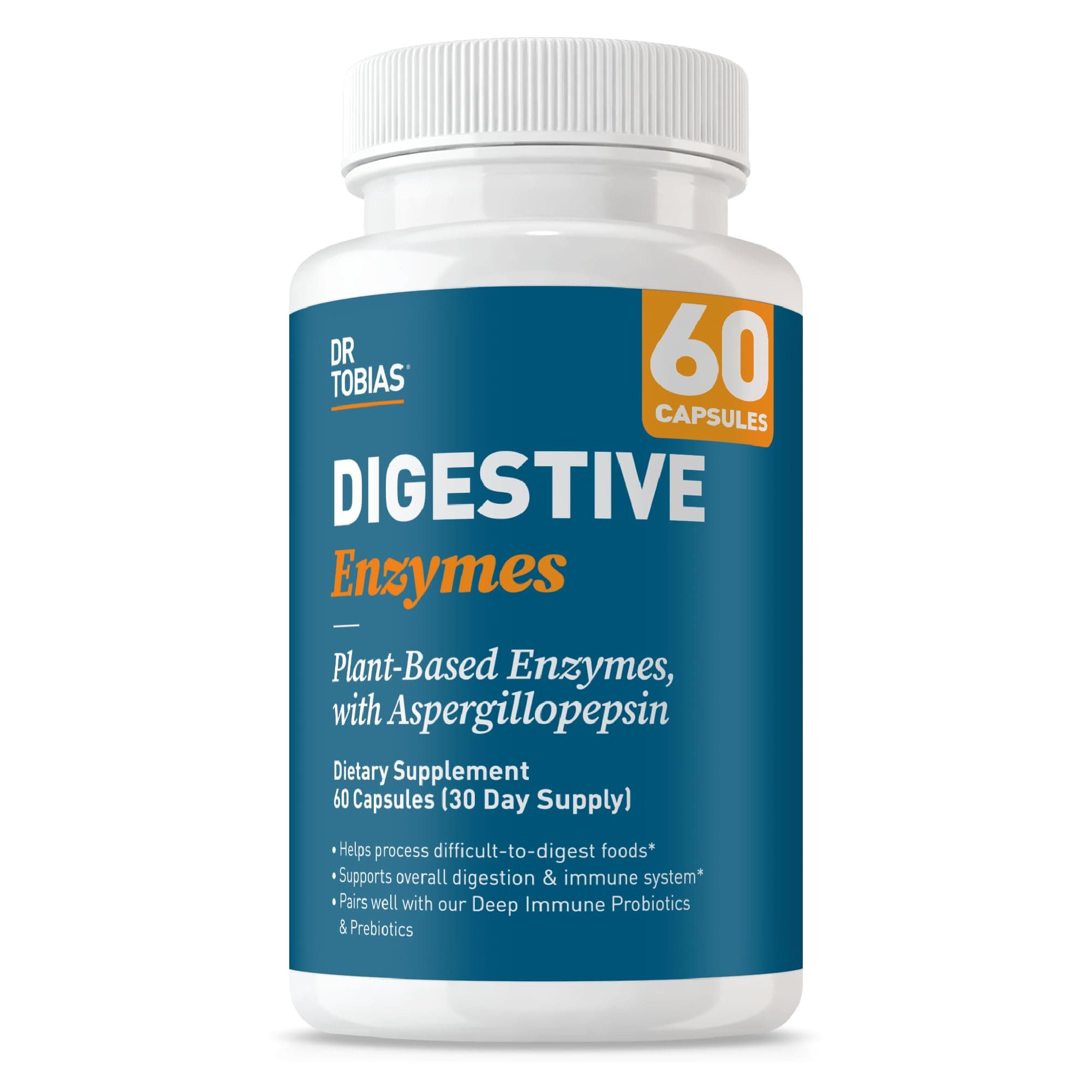 Digestive Enzymes Digestion Supplement with 18 Enzymes for Digestion and Gut Health | Includes Amylase Bromelain Lipase Lactase Protease Papain & More (60 Capsules 30 Servings)