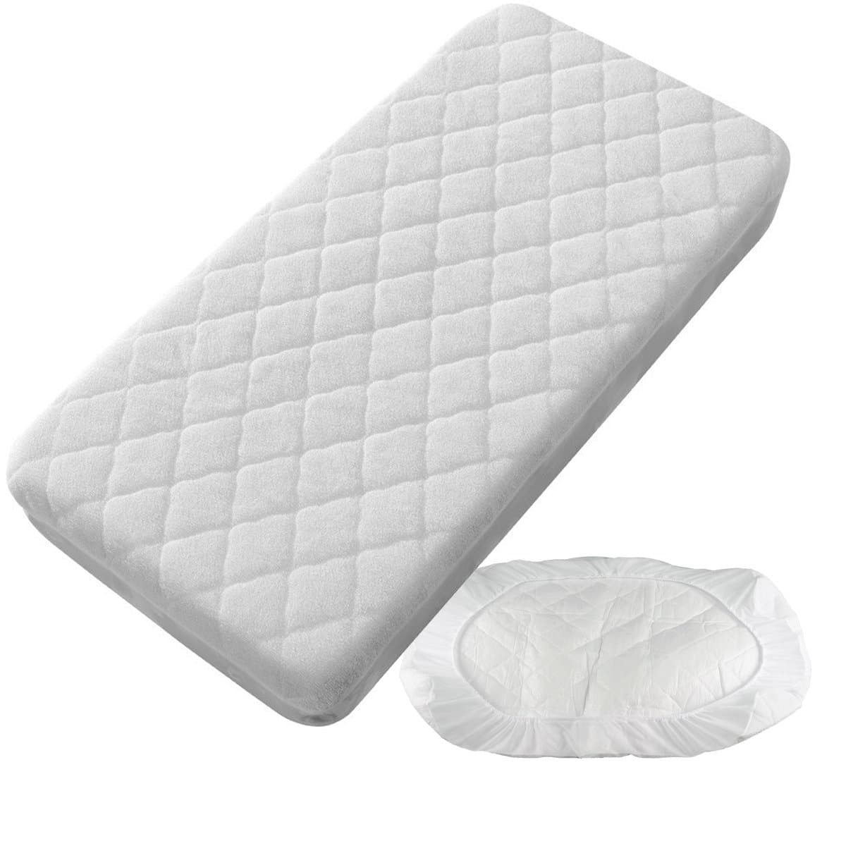 pekitas Mattress Protector/Mattress Covers Waterproof Padded for mini-crib 50 x 80 cm Made in Spain