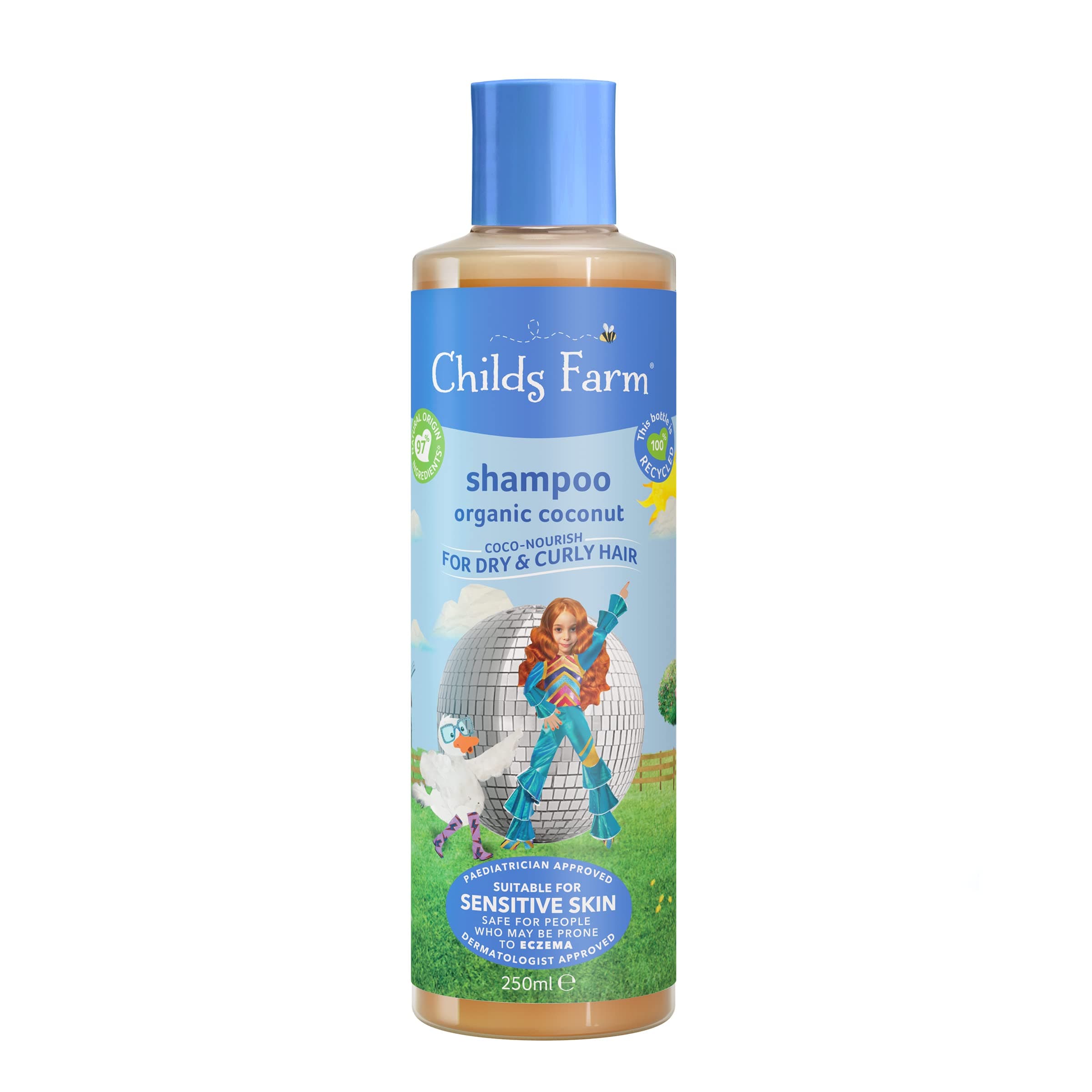 Kids Coco-Nourish Shampoo 250ml | Organic Coconut | Dry, Curly & Coily Hair | Detangles & Nourishes | Suitable for Dry, Sensitive & Eczema-prone Skin & Scalp
