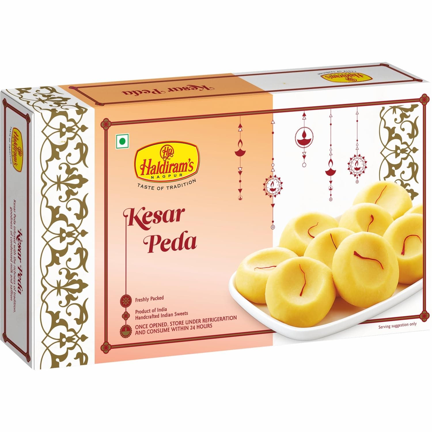 Haldiram's Nagpur Kesar Peda (Pack 2) (250g*2)