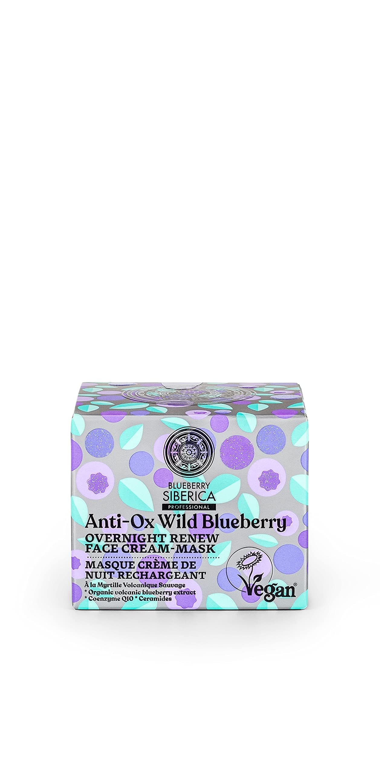 Anti-OX Wild Blueberry. Overnight renewing face cream-mask