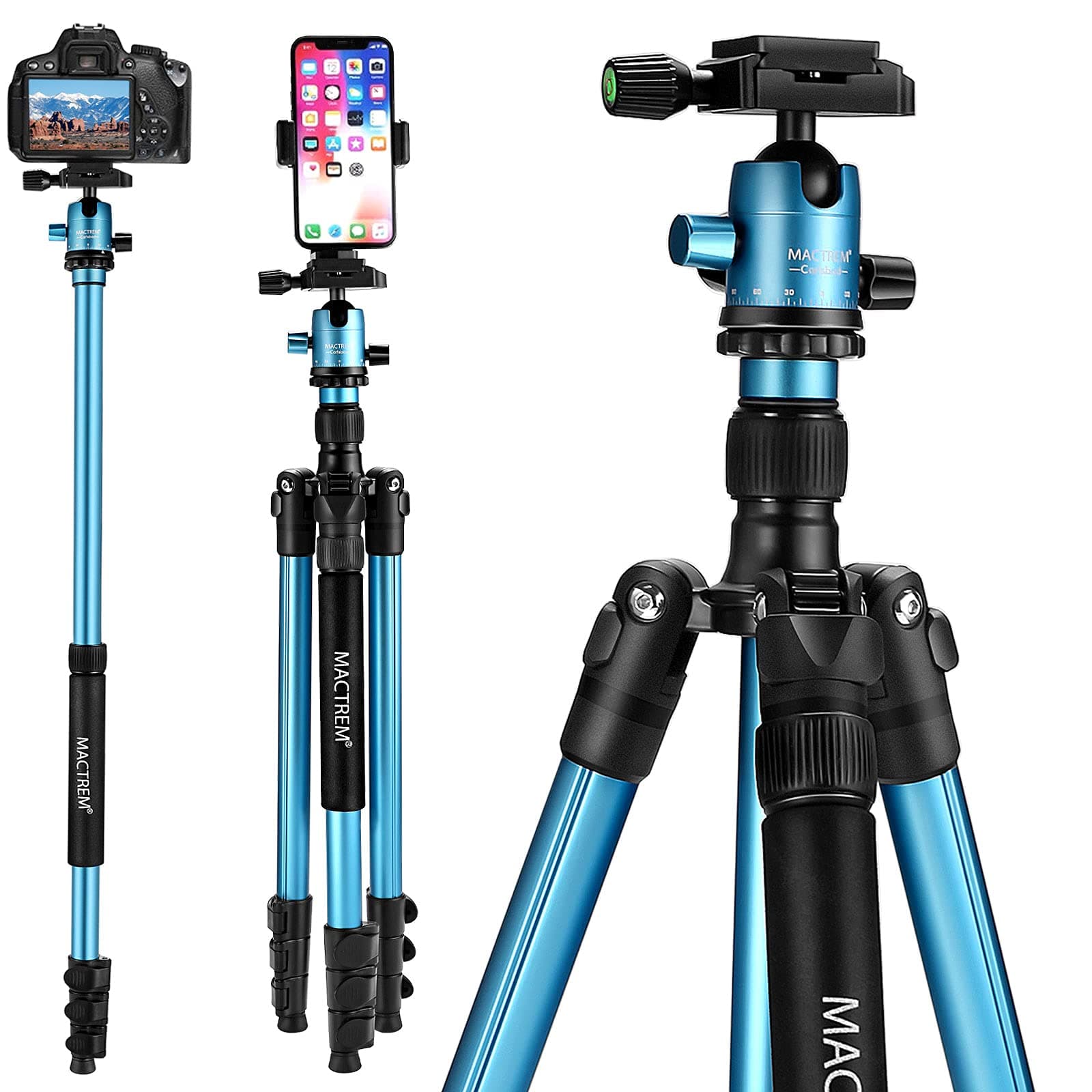MACTREM Professional DSLR Camera Tripod (62inch)
