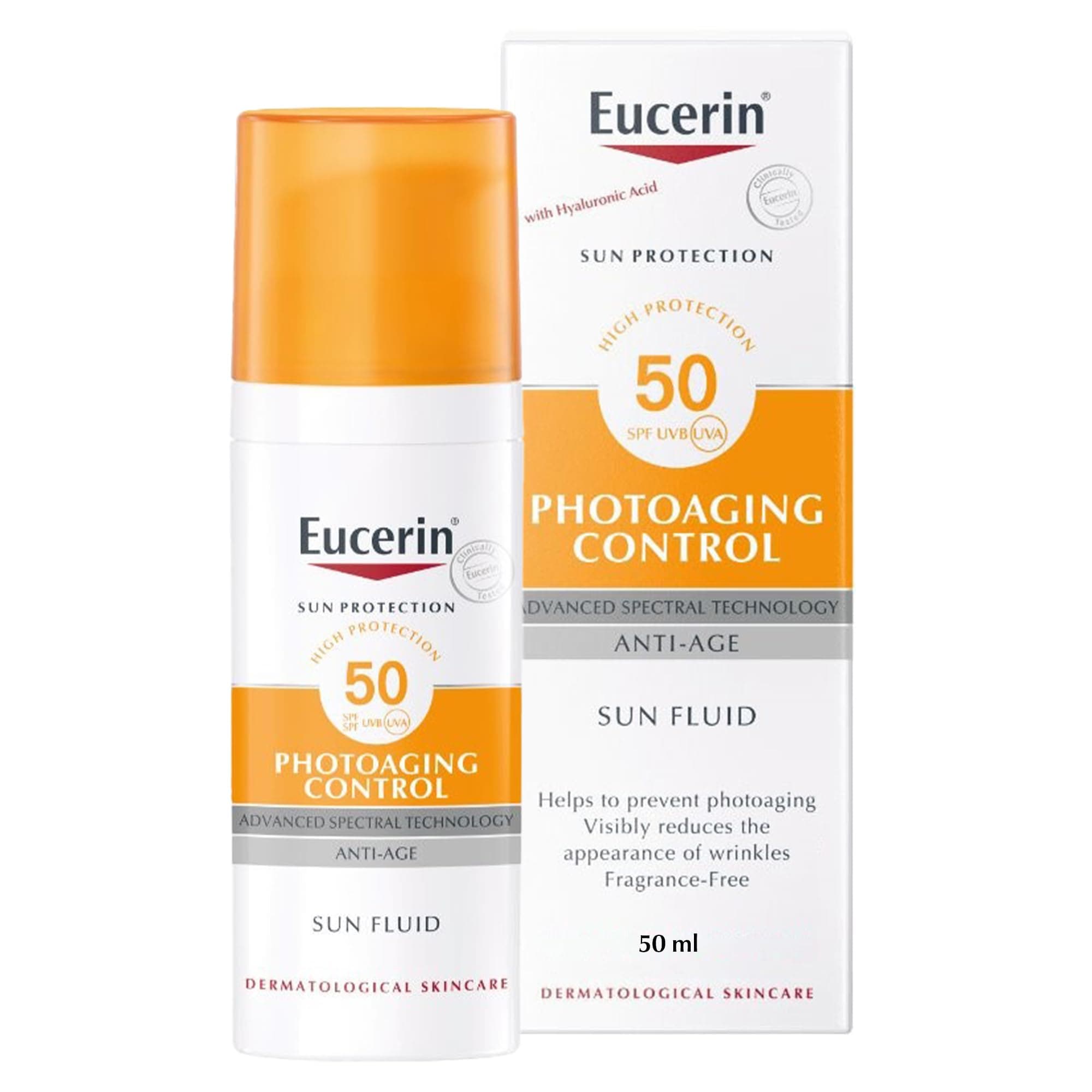 Eucerin Face Sunscreen Photoaging Control Anti-Age Sun Fluid SPF 50, 50ml