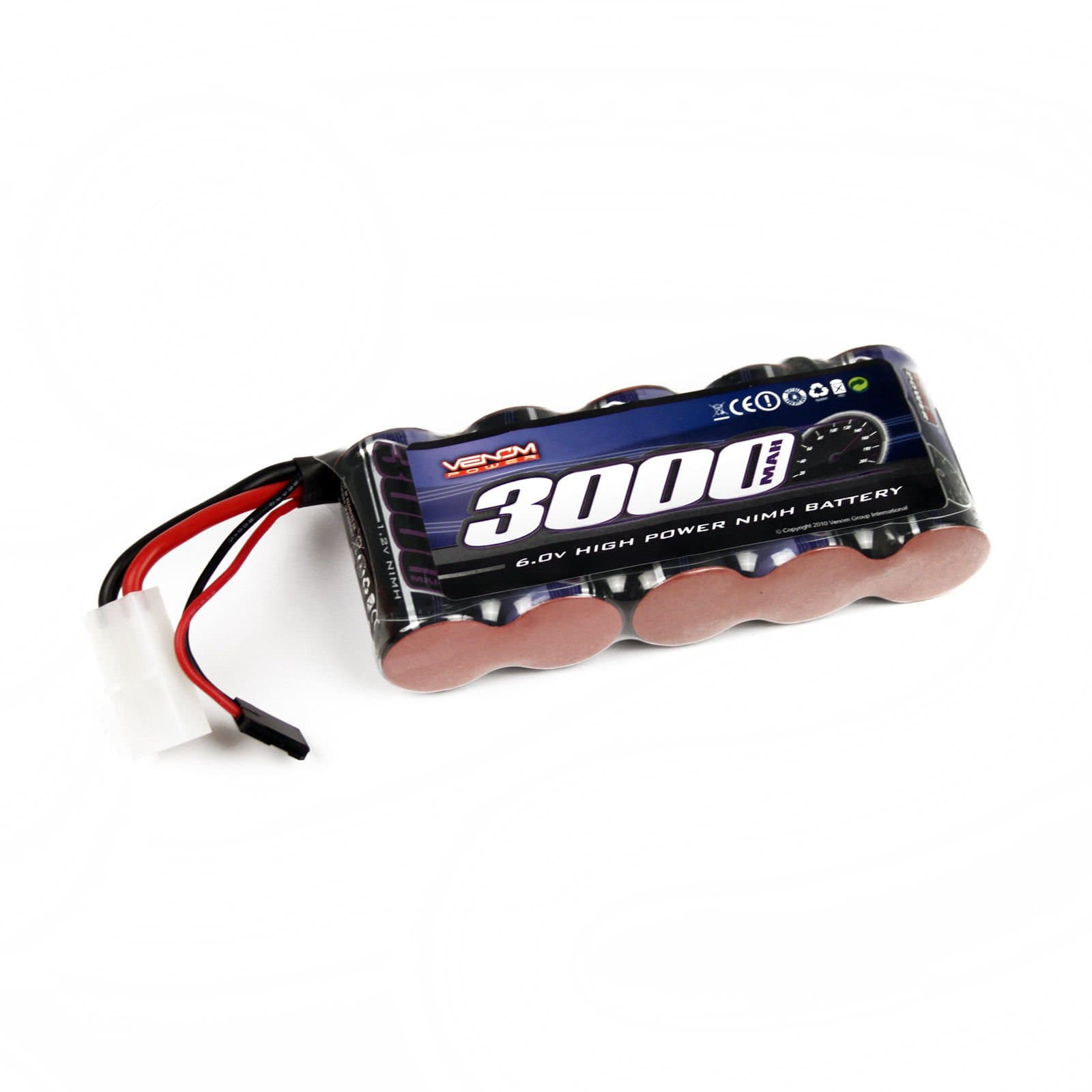 Venom 6V 3000mAh 5 Cell Large Receiver NiMH Battery : RC Boat Traxxas Spartan