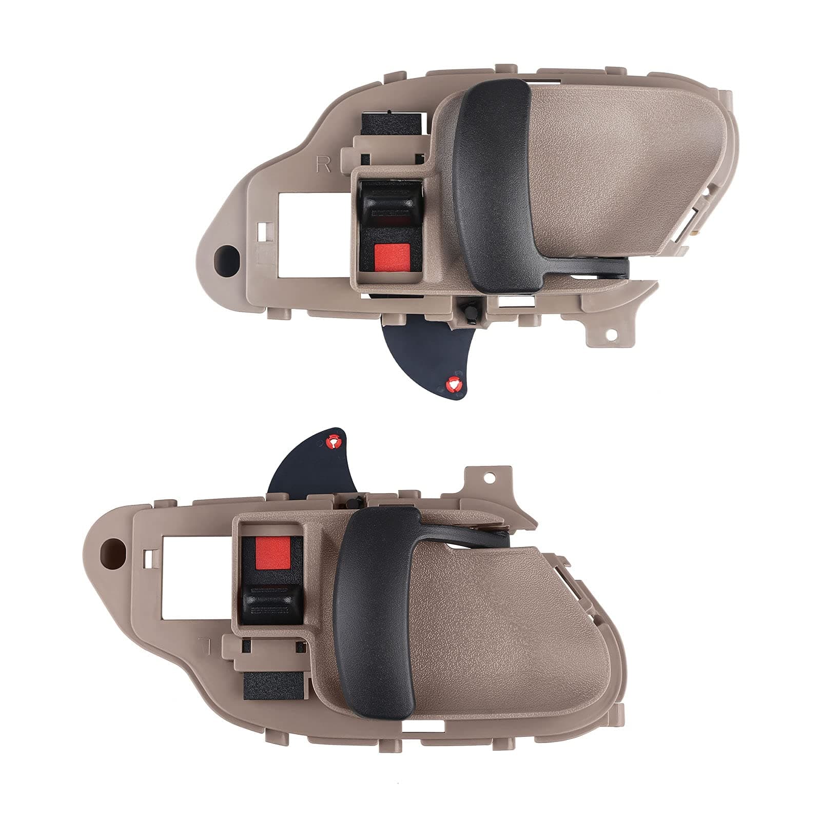 Interior Door Handles Replacement for Chevy GMC C1500 C2500 C3500 K1500 K2500 Tahoe 1995-2000 Left Driver & Right Passenger Inside Inner Door Handle Set Replacement for 15708044 15708043 Tan