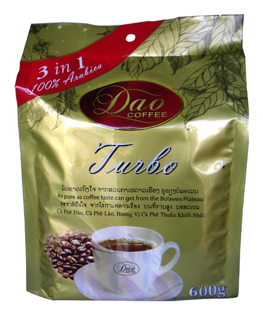 100% Arabica Dao Instant Coffee Turbo 3 in 1 Coffee Sticks 0.70ozx30sticks