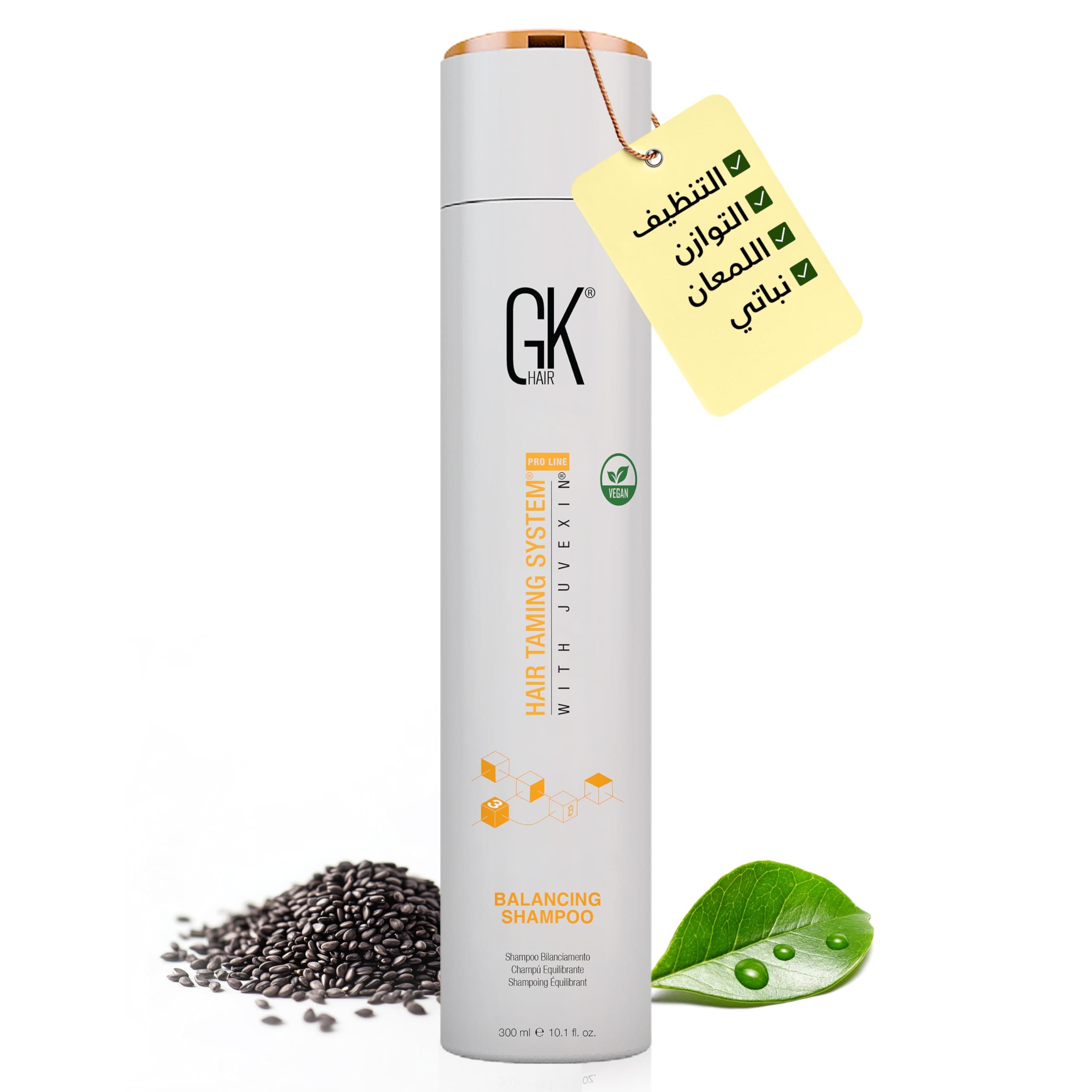 Global Keratin Balancing Shampoo 10.1 Fl Oz For Dry Damaged Oily Greasy & Color Treated Hair, Restores pH Levels, Sulfate-Paraben Free Daily Conditioning Deep Cleanser & Impurities Remover