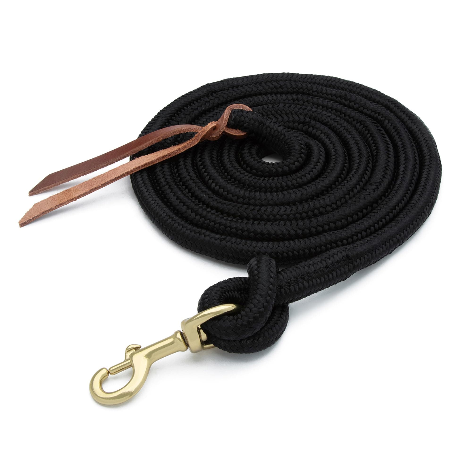 Weaver Leather Unisex's Poly Cowboy Lead with Snap, 5/8" x 10', Black