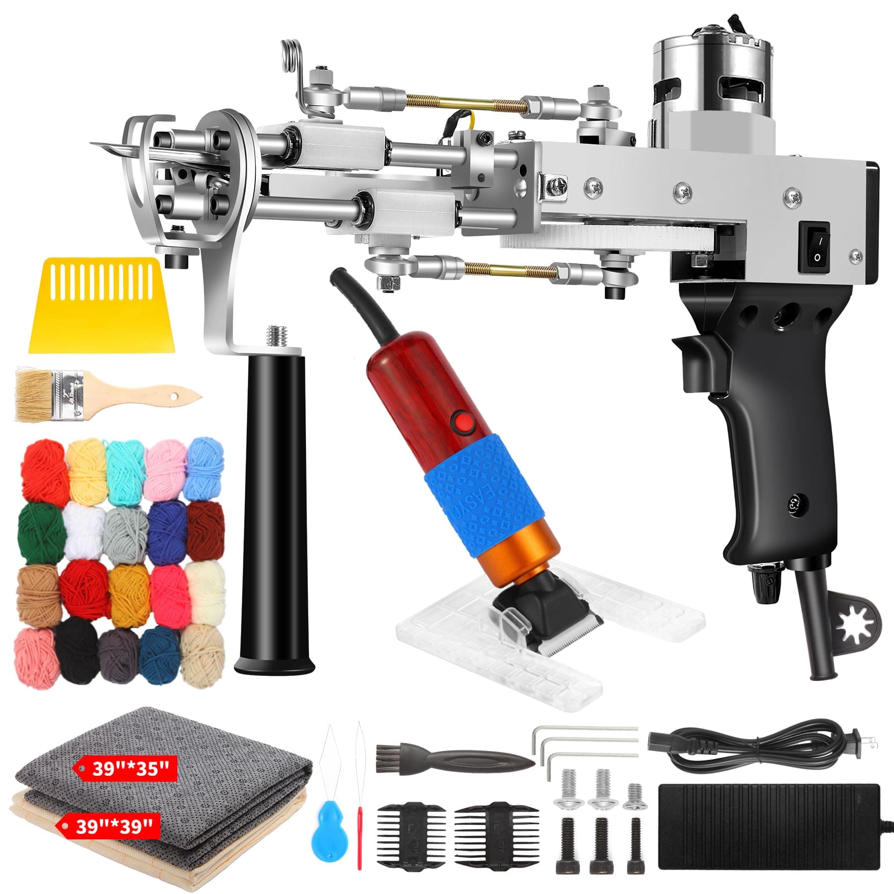 Tufting Gun Kit with Carpet Trimmer