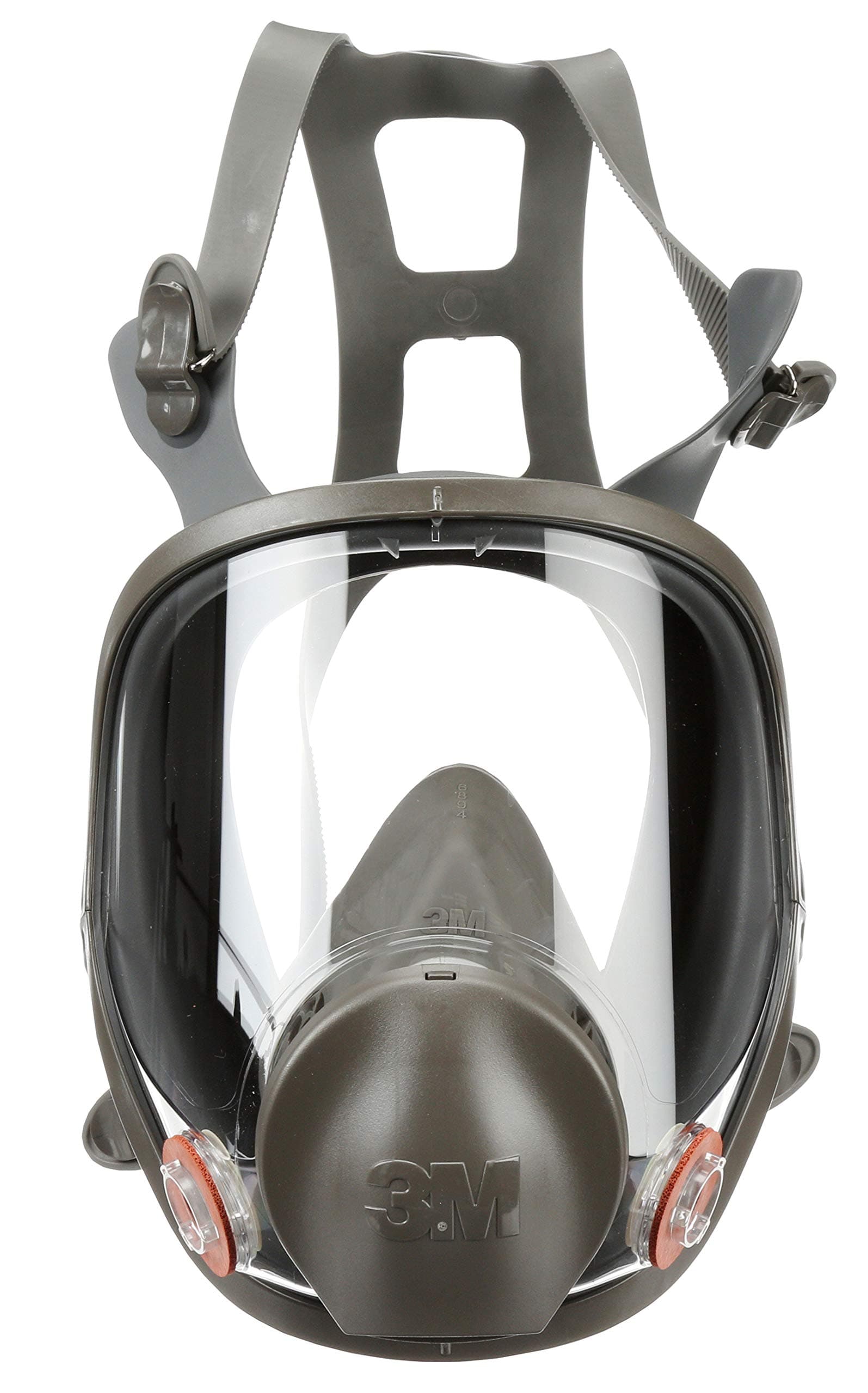 3M Full Facepiece Reusable Respirator 6800, NIOSH, Large Lens, ANSI High Impact Eye Protection, Silicone Face Seal, Four-Point Harness, Comfortable Fit, Painting, Dust, Chemicals, Medium