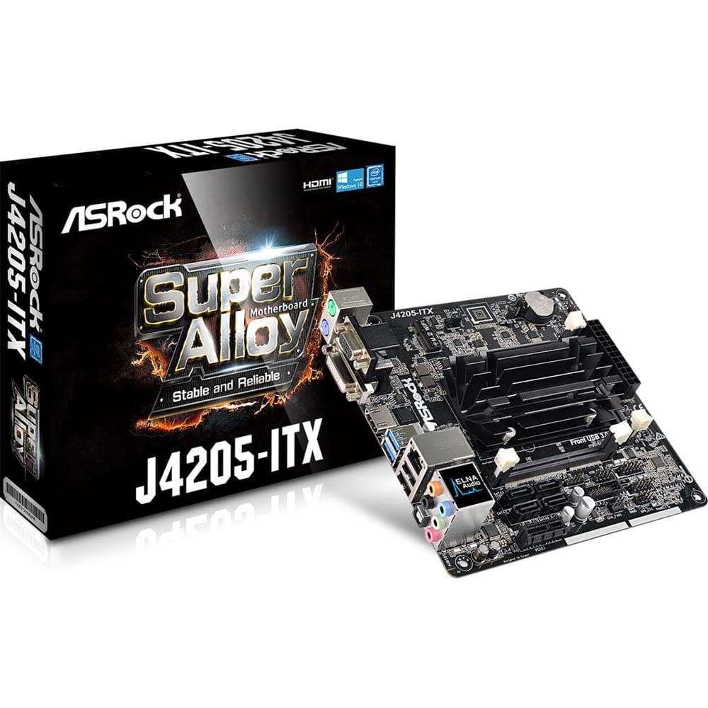 ASRock J4205-ITX Apollo Lake SOD/U3/4S3 M-ITX Motherboard - Grey