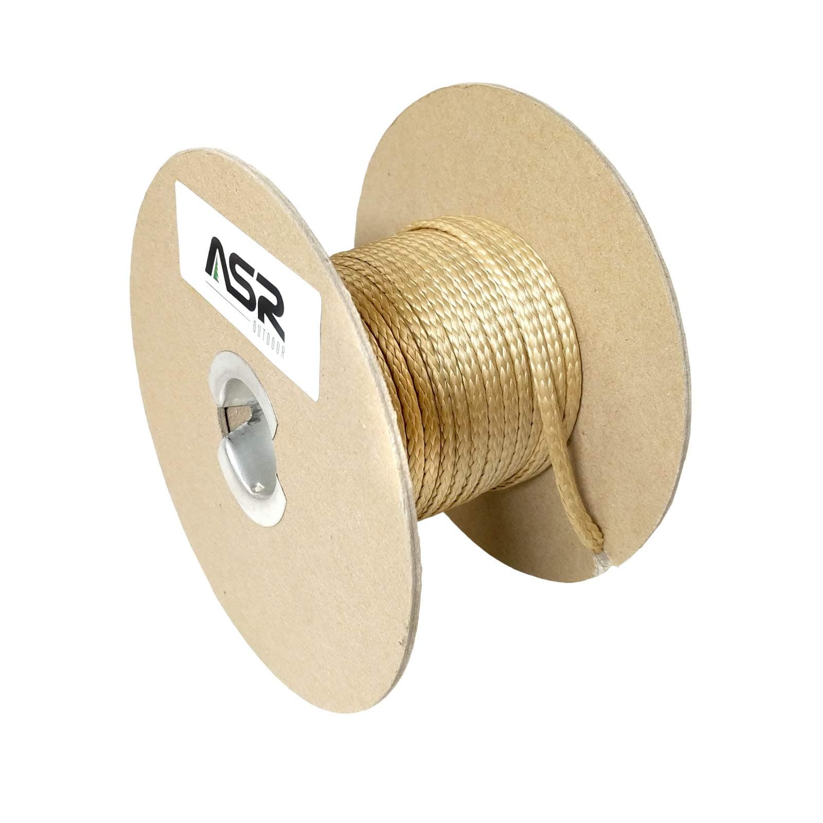 ASR OutdoorBraided Technora 950lb Survival Rope - Natural 50ft