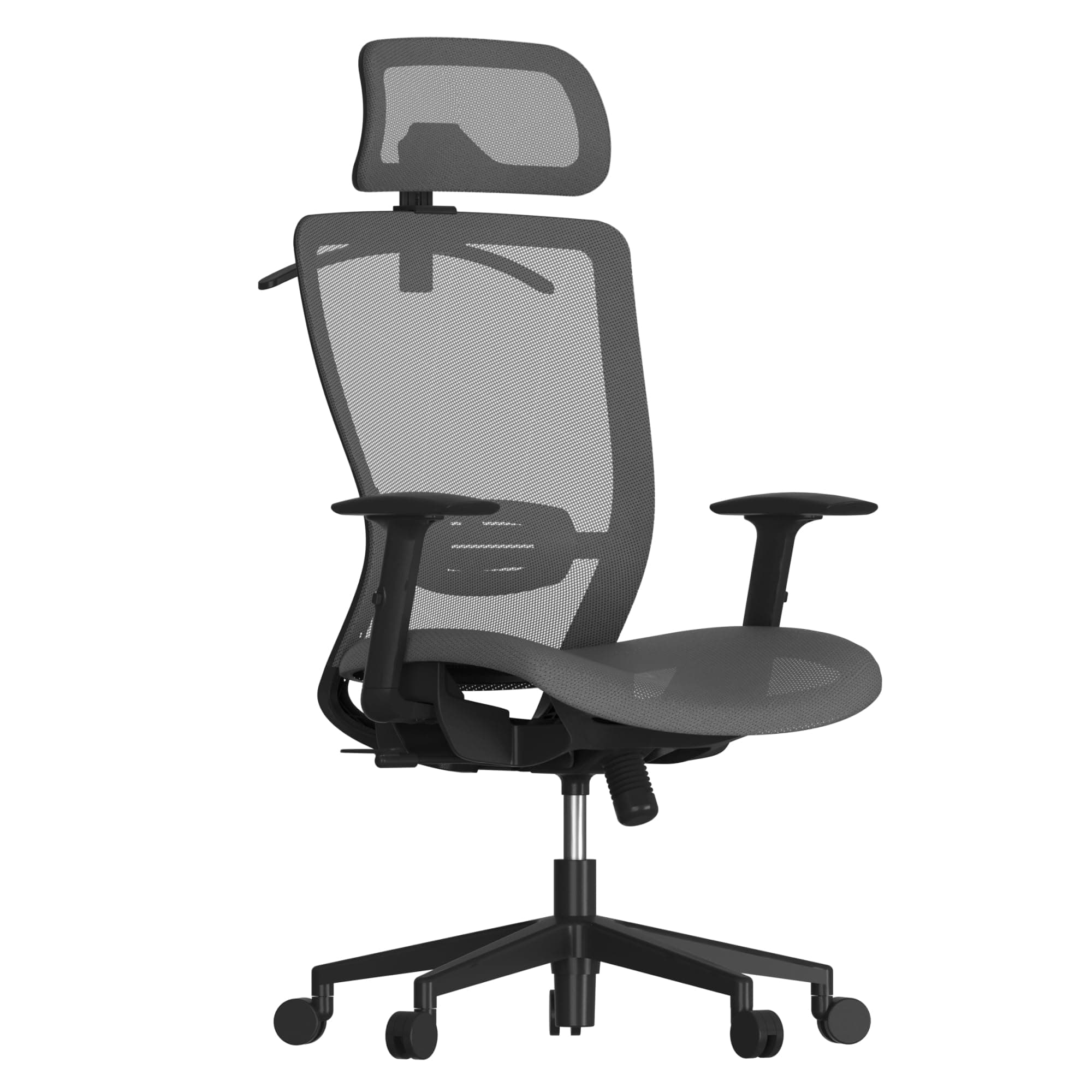 - Ergonomic Office Chair, High Back Mesh Swivel Computer Chair, Executive Office Desk Chairs, with Adjustable Lumbar Support/2D Headrest/Lockable Backrest, OC3 Mesh Seat, Gray