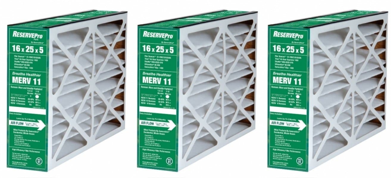 3-PK ReservePro 4541-4511 Air Filter -16x25x5- Actual Size= 15 5/8 x 24 3/16 x 4 15/16- MEASURE CAREFULLY BEFORE ORDERING !