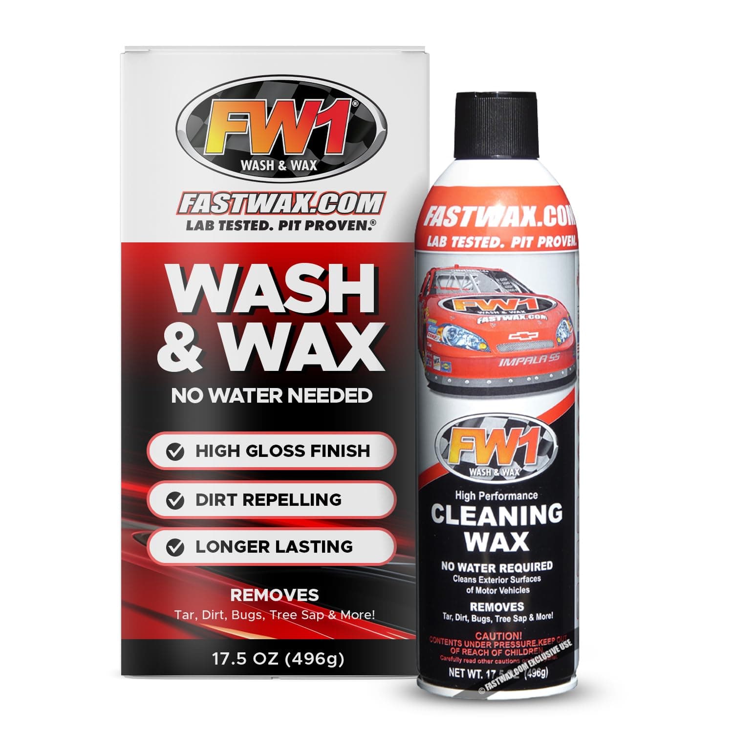 FW1, A High Performance Car Wax Polish | Easy To Use Scratch-Free Waterless Car Wash Spray & Detail Cleaning Polish (17.5oz) | Spray Wax for Cars, Trucks, Motorcycles RVs and boats.
