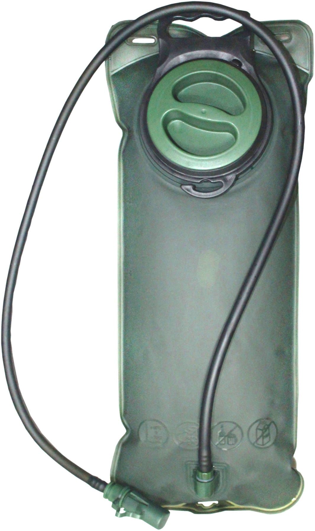 Hydration Bladder, Water Bladder for Running, Hiking, Climbing, Military Backpack, Safari, Outdoor Event, Body Armor Hydro Reservoir (Dark Green, Capacity:2.5-litres)