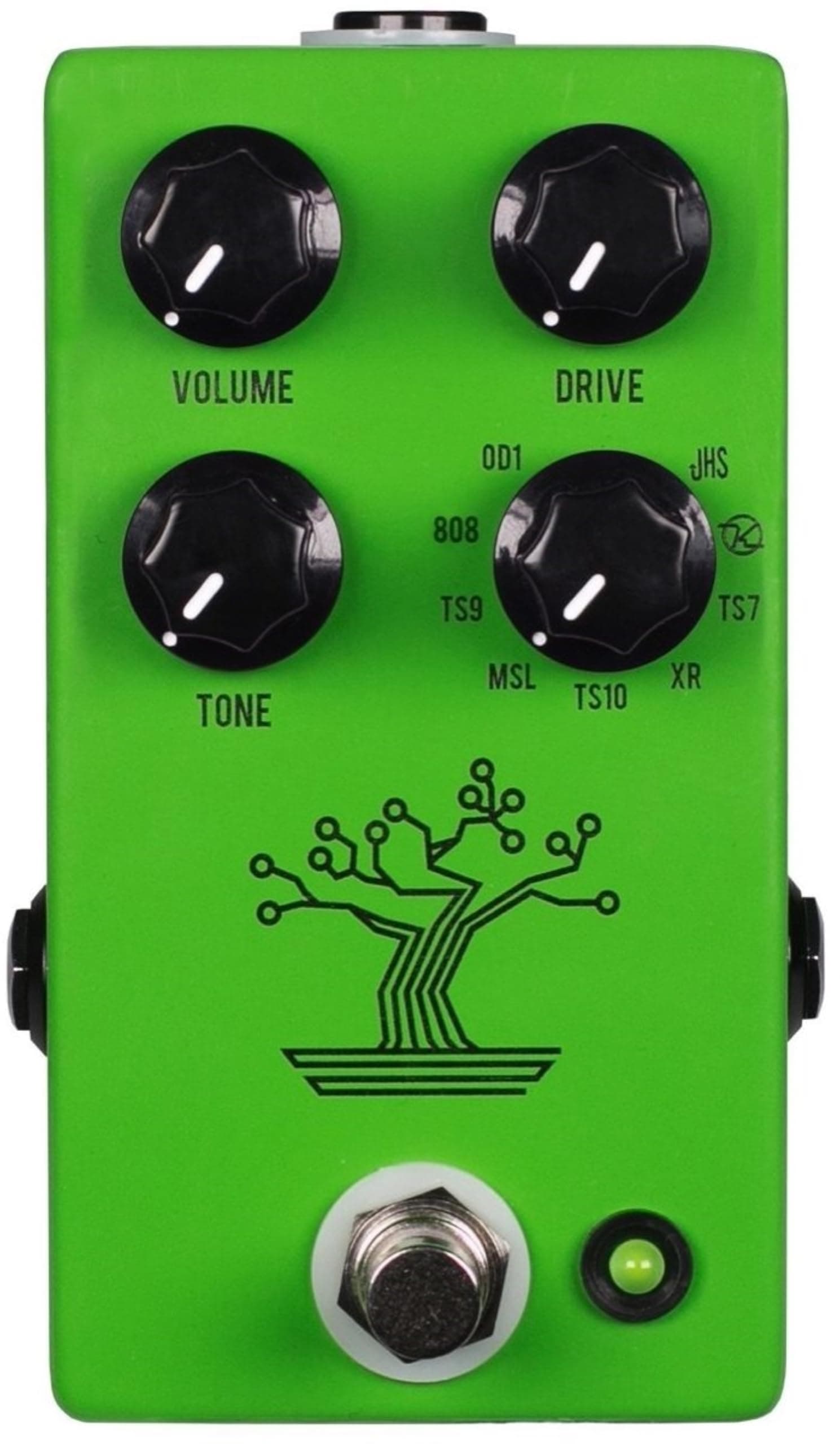 Bonsai 9-Way Screamer Overdrive Guitar Effects Pedal, Green