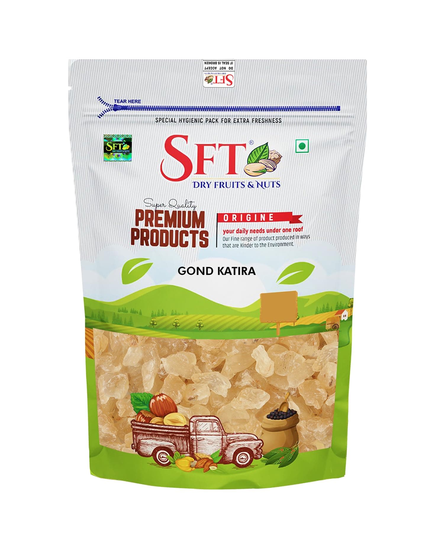 SFT Gond Katira Pure (Edible Gum) - 200 grams | Tragacanth Gum | High Cooling Properties Herbal Food | Super Food |