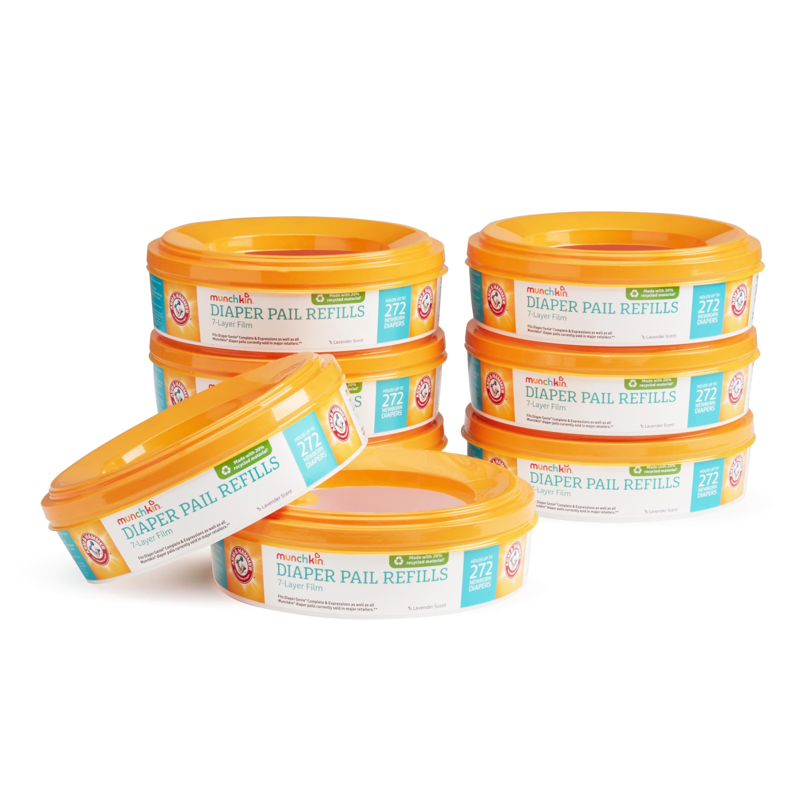 Munchkin Arm and Hammer Diaper Pail Refill Rings, 2,176 Count