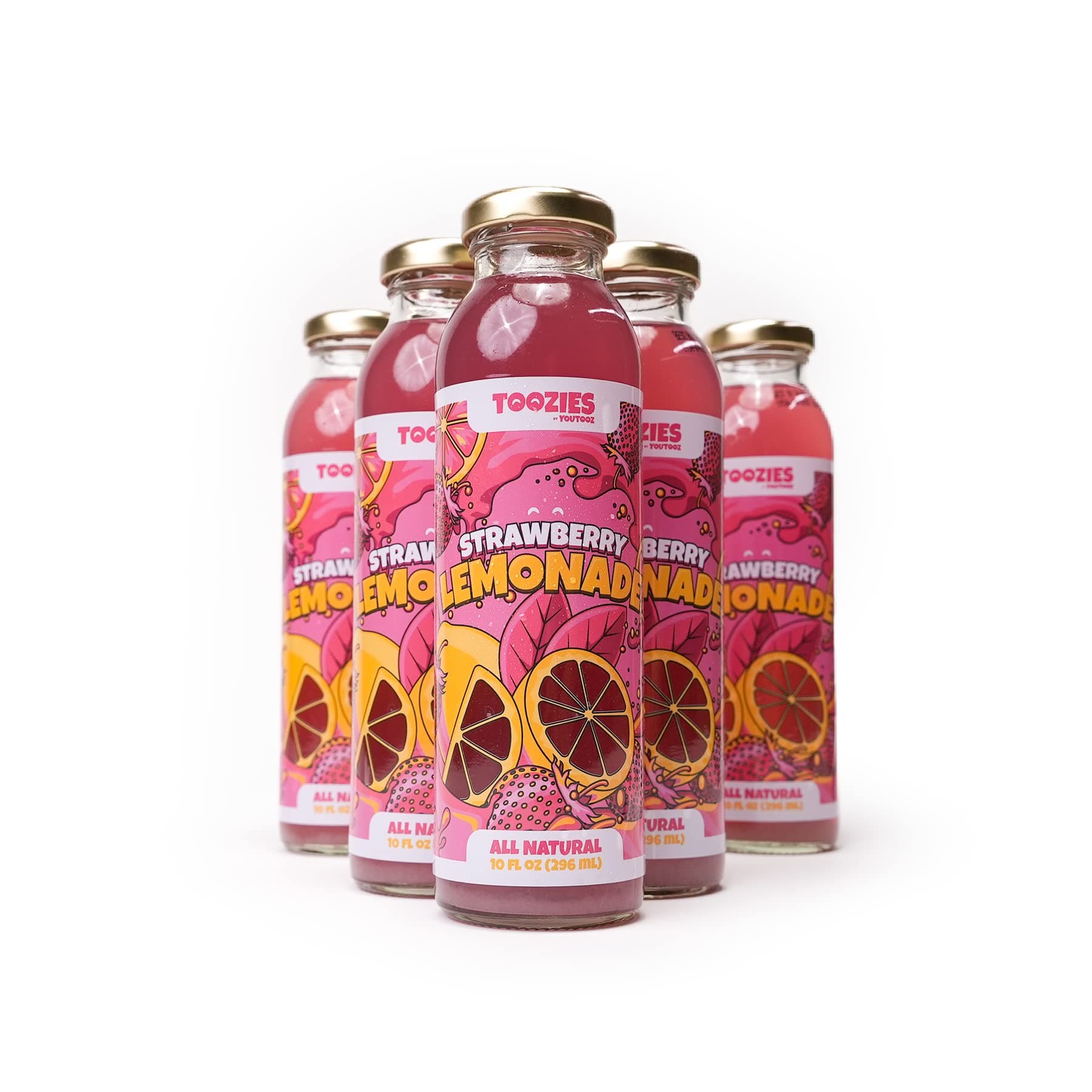 TOOZIES Strawberry Lemonade, 100% All Natural (10 FL OZ 6 Pack) by Youtooz