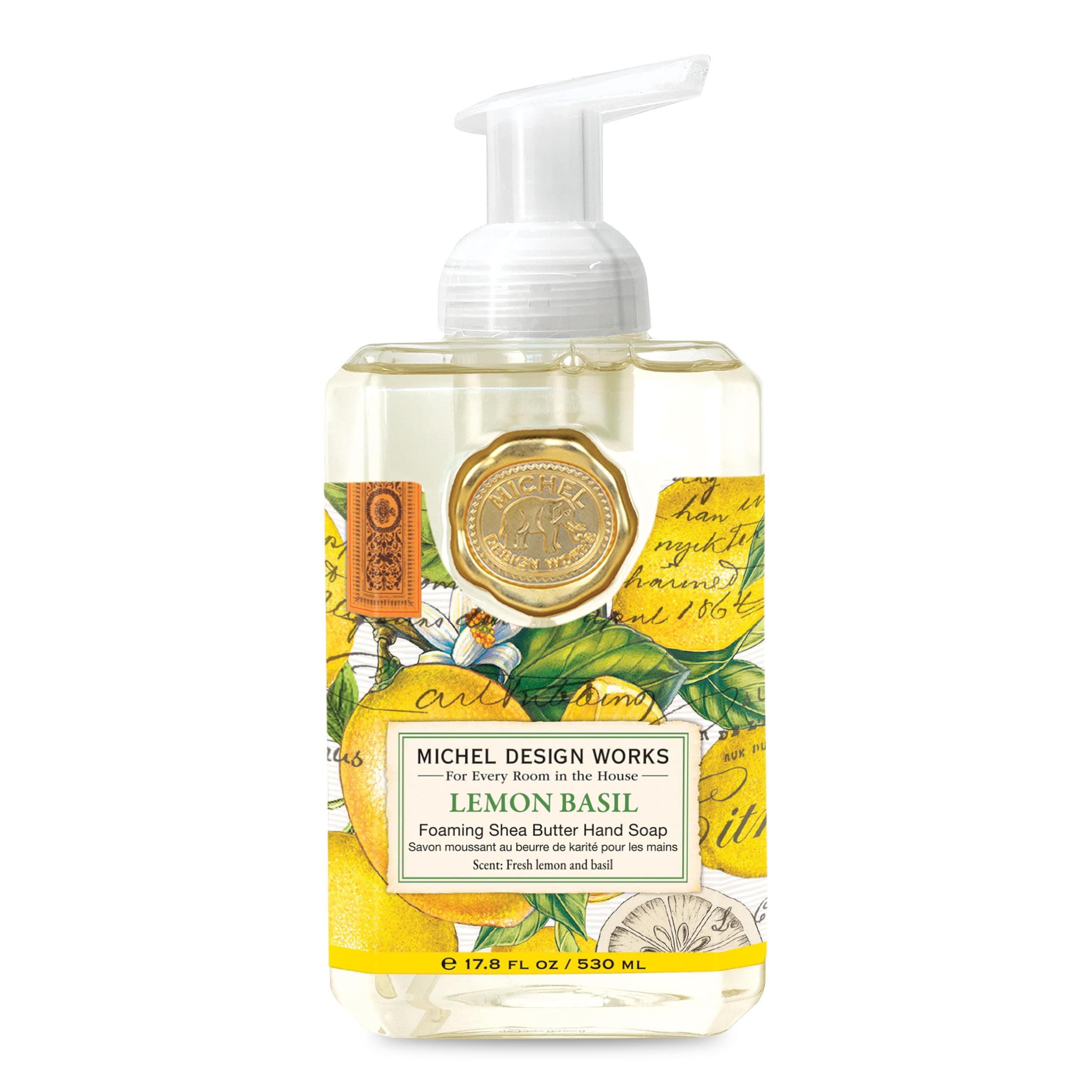 Foaming Hand Soap, 17.80-Fluid Ounce, Lemon Basil