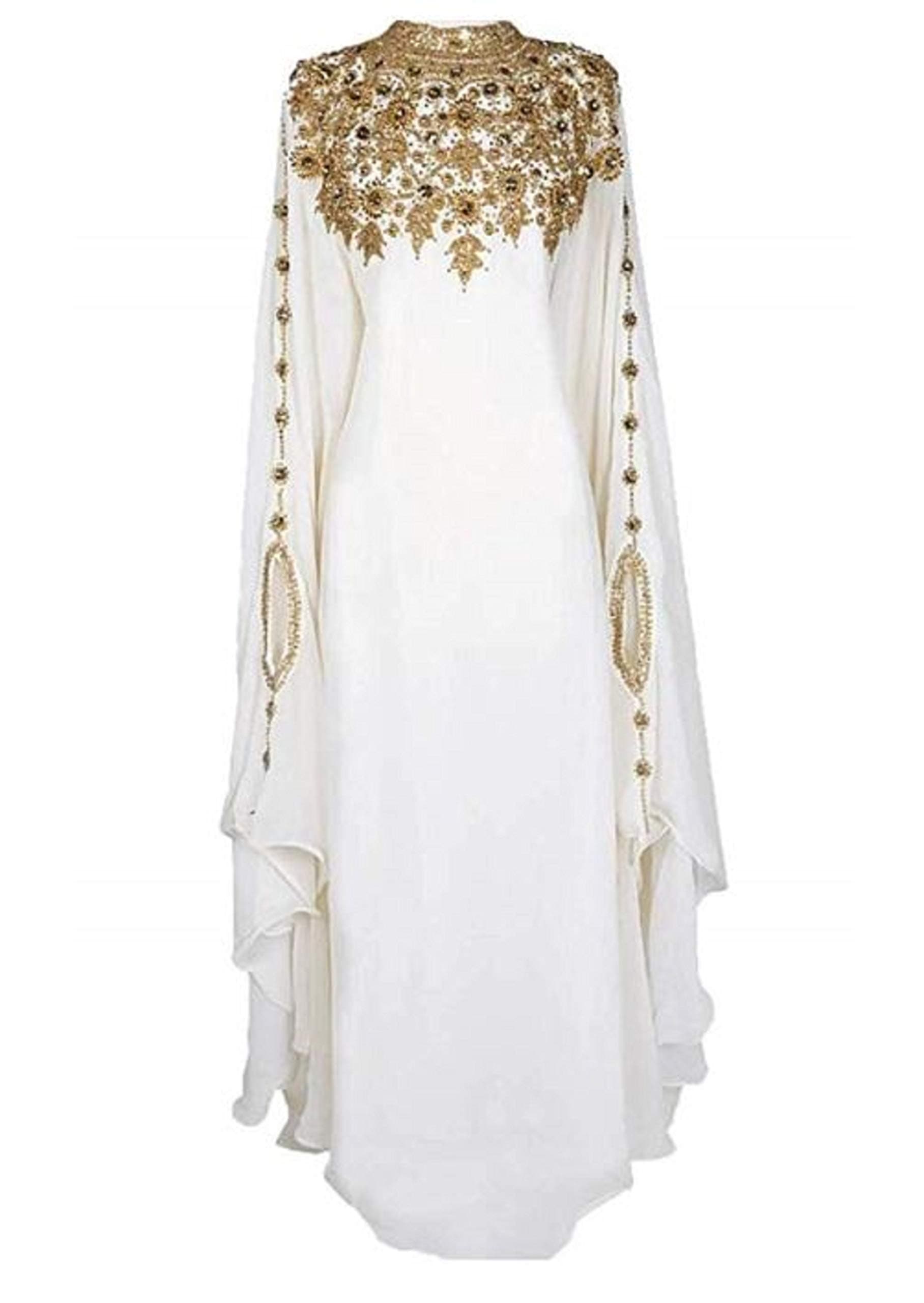 Kaftan Maxi Dress Elegant Evening Gown for Weddings, Cocktail Parties Special Occasions
