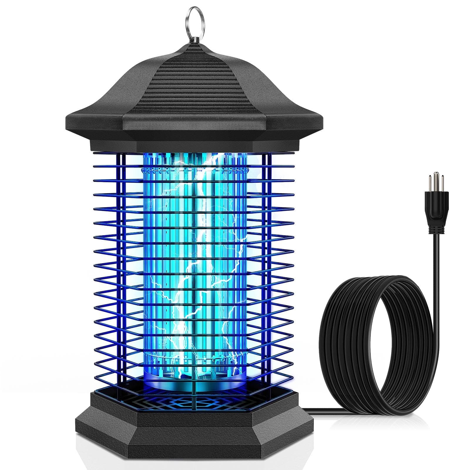 Bug Zapper Outdoor Indoor, 18W Power & 4400V Instant Grid Mosquito Repellent, Insect Control Efficiency Increased 100%, 1/2 Acre Coverage, Fly Trap for Patio, Backyard, Home