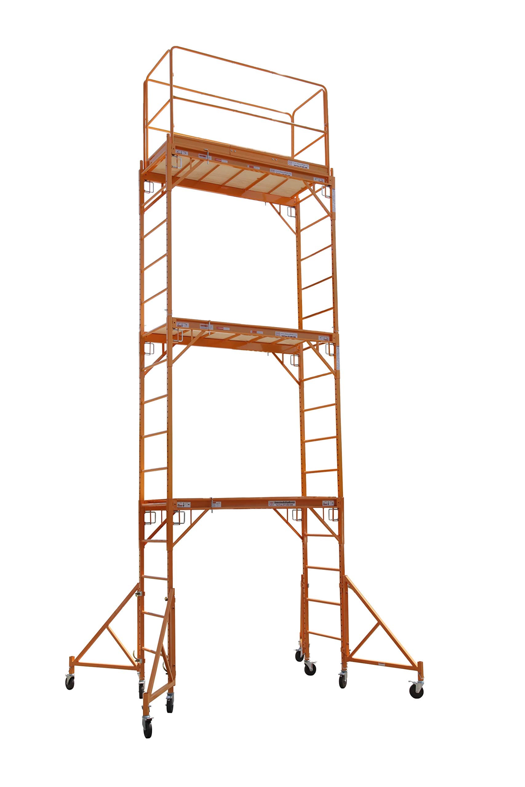 CBM Scaffold Multipurpose 18ft. Maxi Square Triple Baker-Style Scaffold Tower Package - 1,000-Lb. Capacity, Model# 3MFS