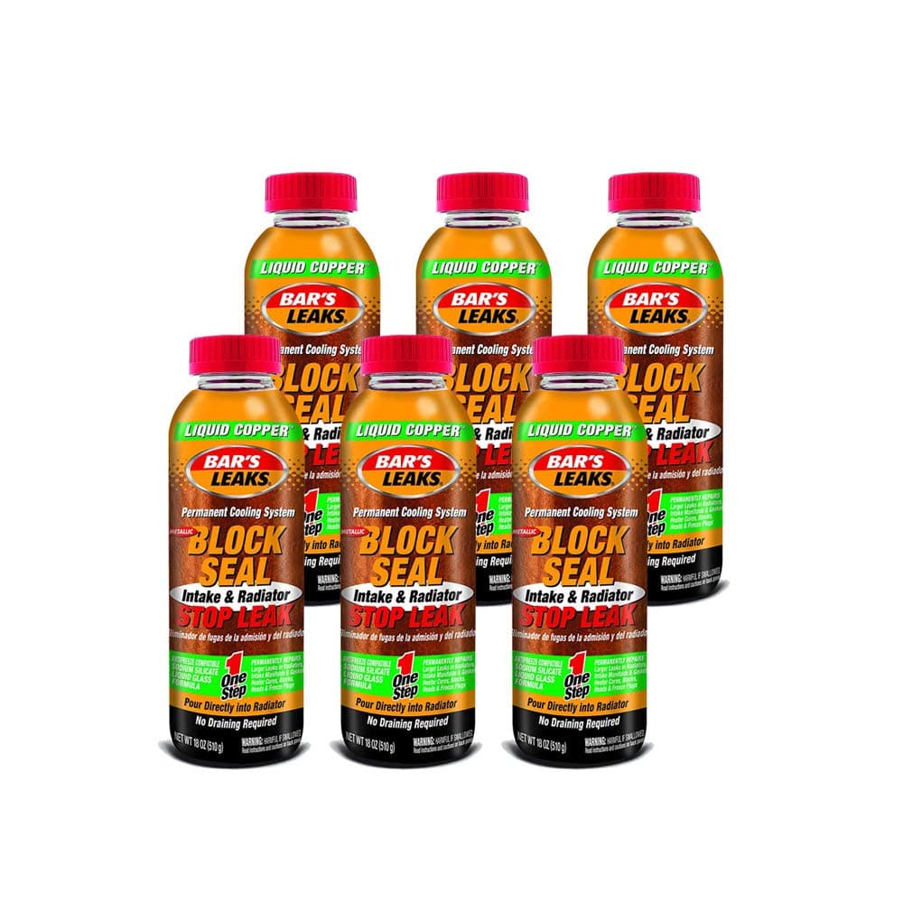 1109-6PK Liquid Copper 'Block Seal' Intake and Radiator Stop Leak - 18 oz., (Pack of 6)