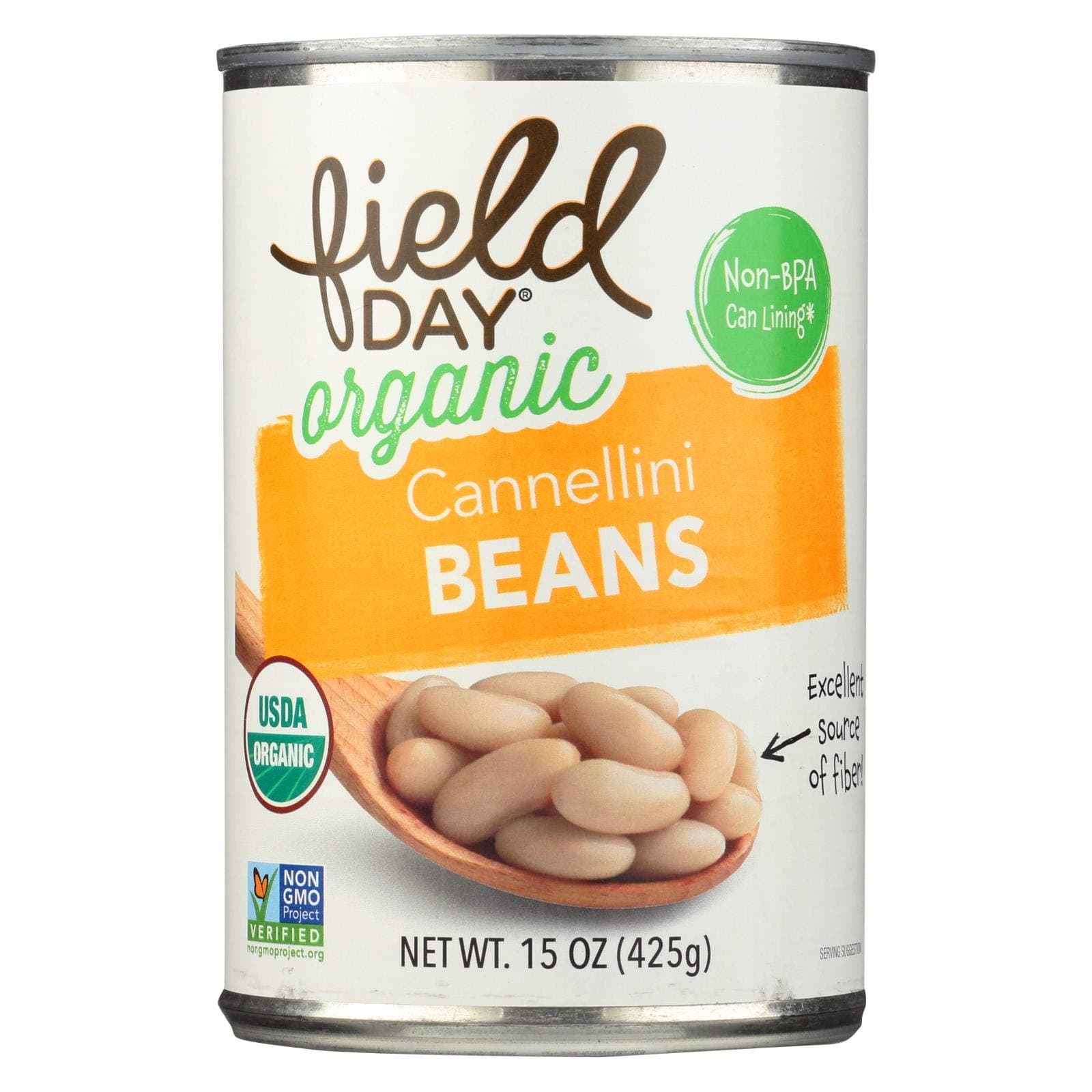 Field Day Organic Cannellini Beans, 15 Ounce