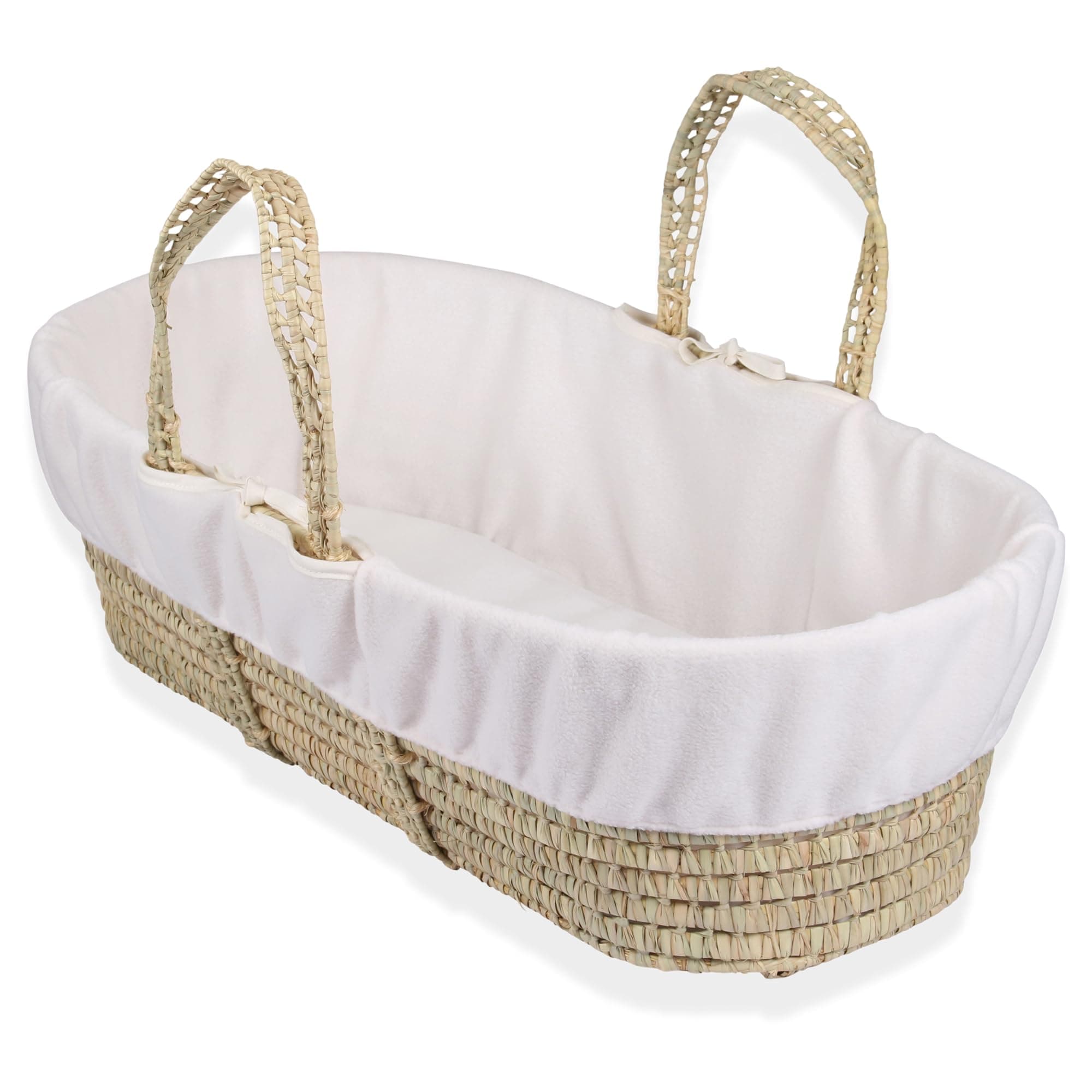 Fleece Liner | Super soft dressing for Palm and Wicker Moses Baskets | Universal one size fits all | keep your baby cool and cosy | Perfect for delicate skin | Cream
