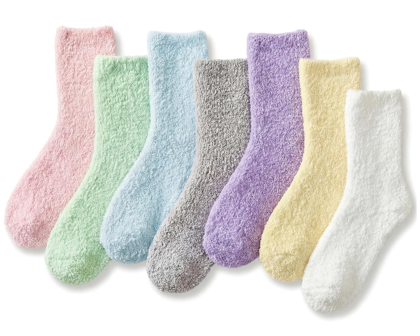 Women's Cozy Fluffy Fuzzy Socks Plush Home Sleep Slipper Socks - Warm Cozy Gifts Ideas for Women 5,6,7,8 Pairs