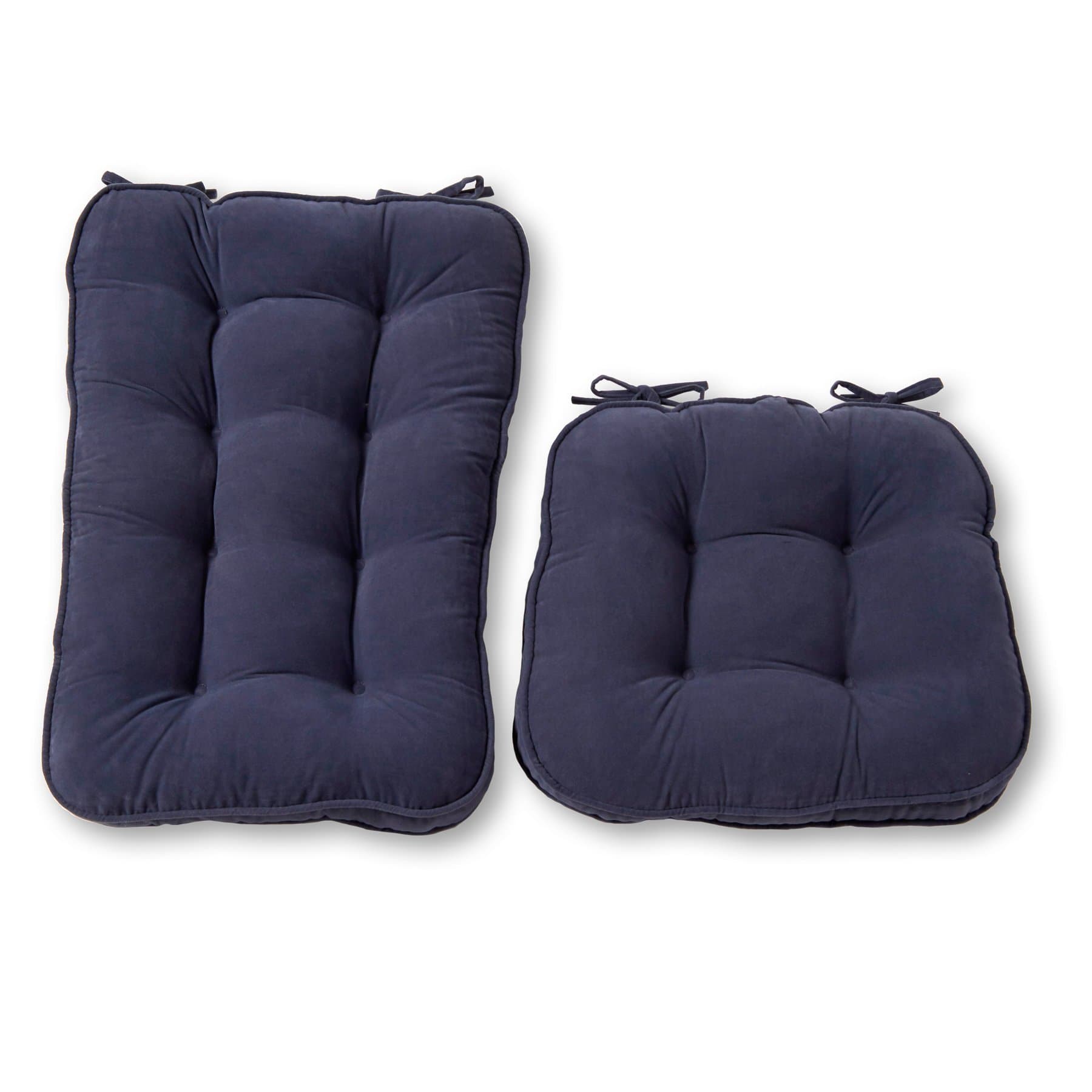 Greendale Home FashionsJumbo Rocking Chair Cushion Set Hyatt Fabric, Denim