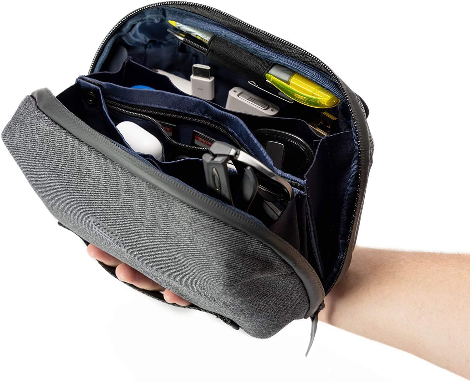 Sterkmann Tech Pouch | Electronic Organizer | Travel Cable Organizer | Gadgets Accessories Bag for Hard Drives Cable Cord Power Bank USB Flash Drive SD Card iPad Mini Tablet & Kindle