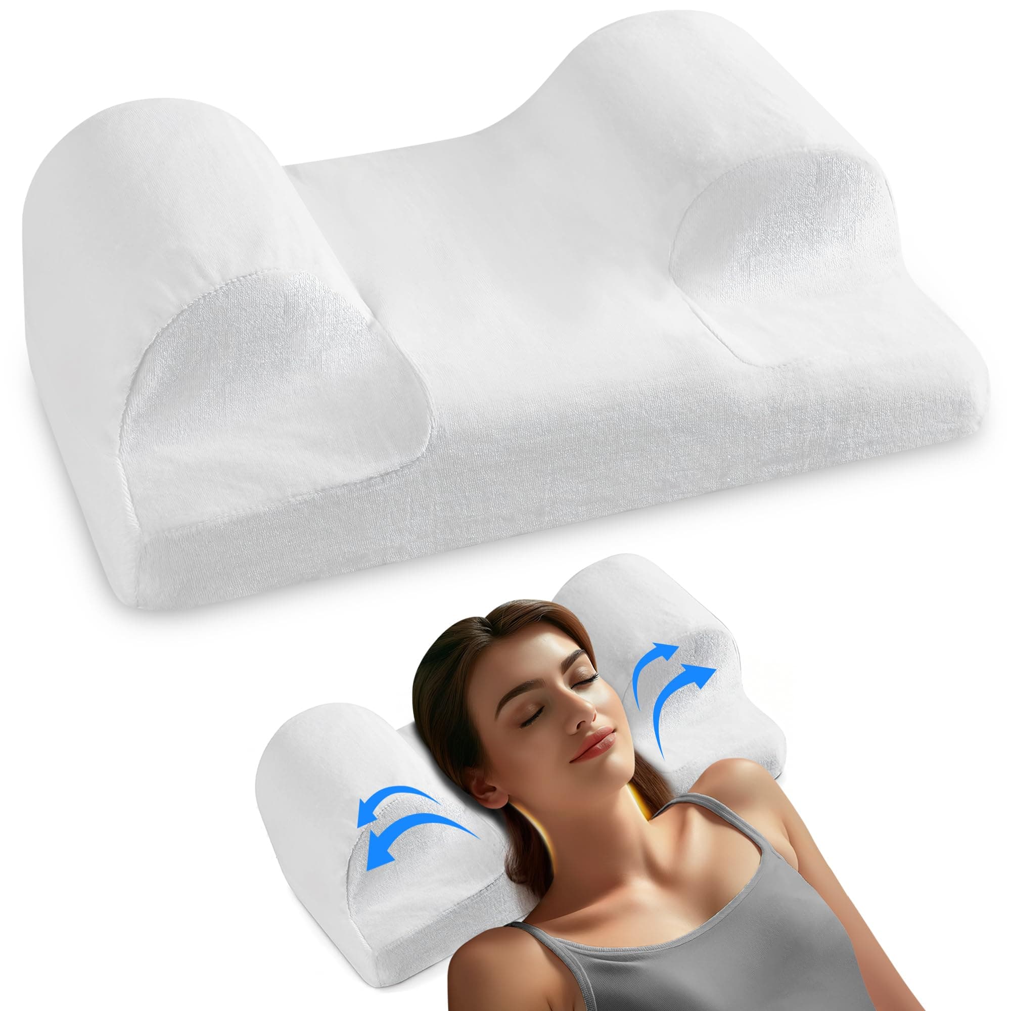 YourFacePillow - Anti Wrinkle and Aging, Acne Treatment, Natural Beauty, Back and Side Sleeping Pillow