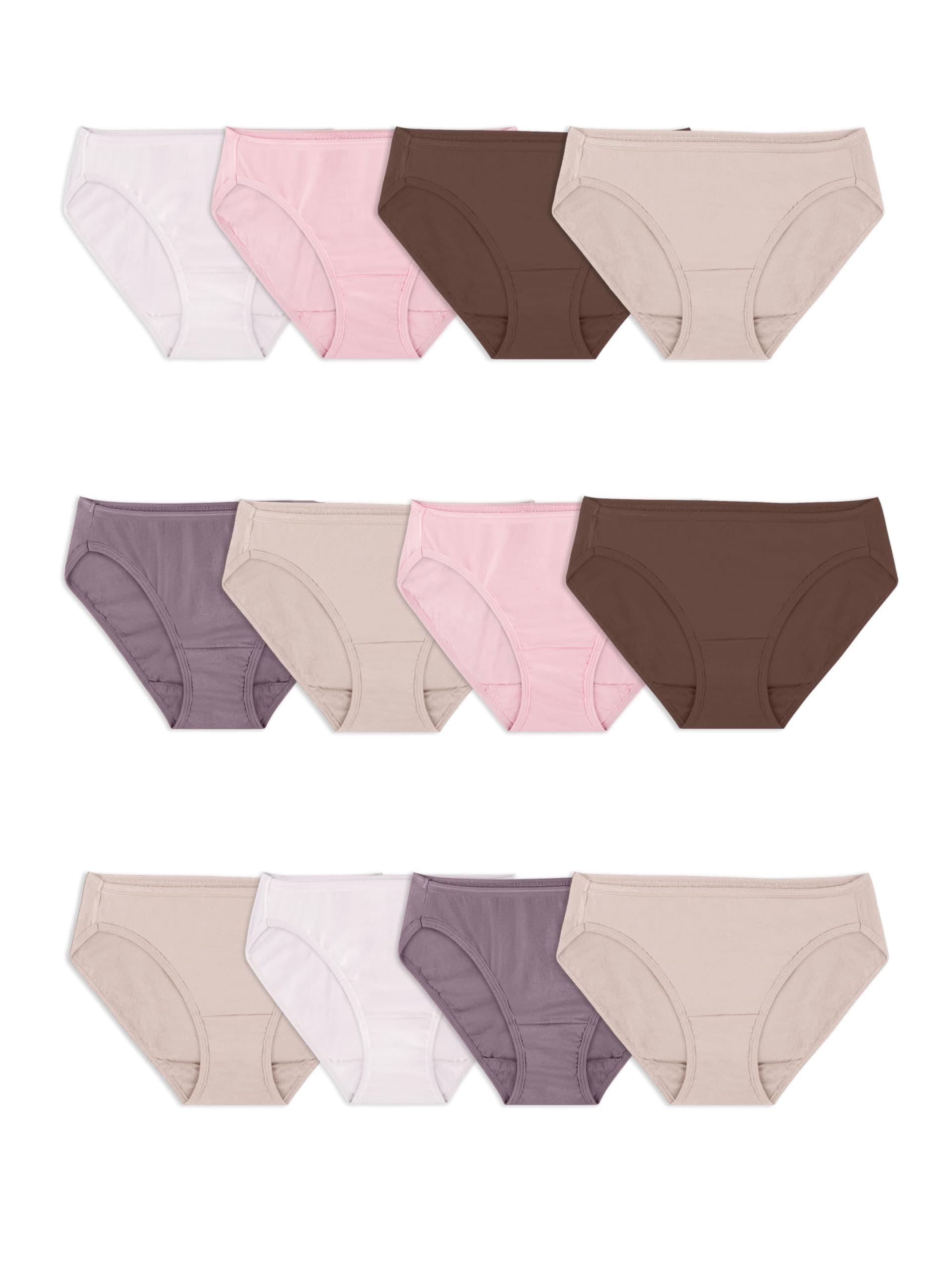 Women's Eversoft Cotton Underwear Multipacks, Tag Free & Breathable, Available in Plus Size